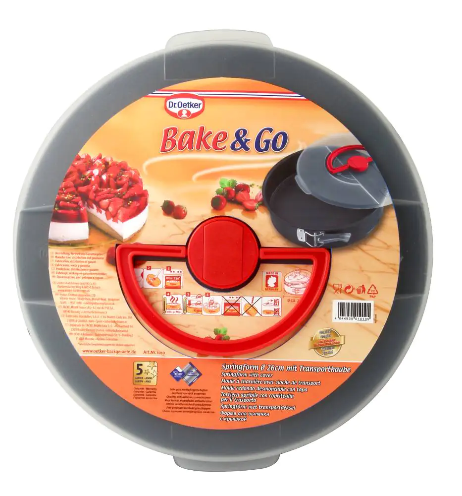 Dr. Oetker Springform mit Haube Bake&Go Ø 26 cm