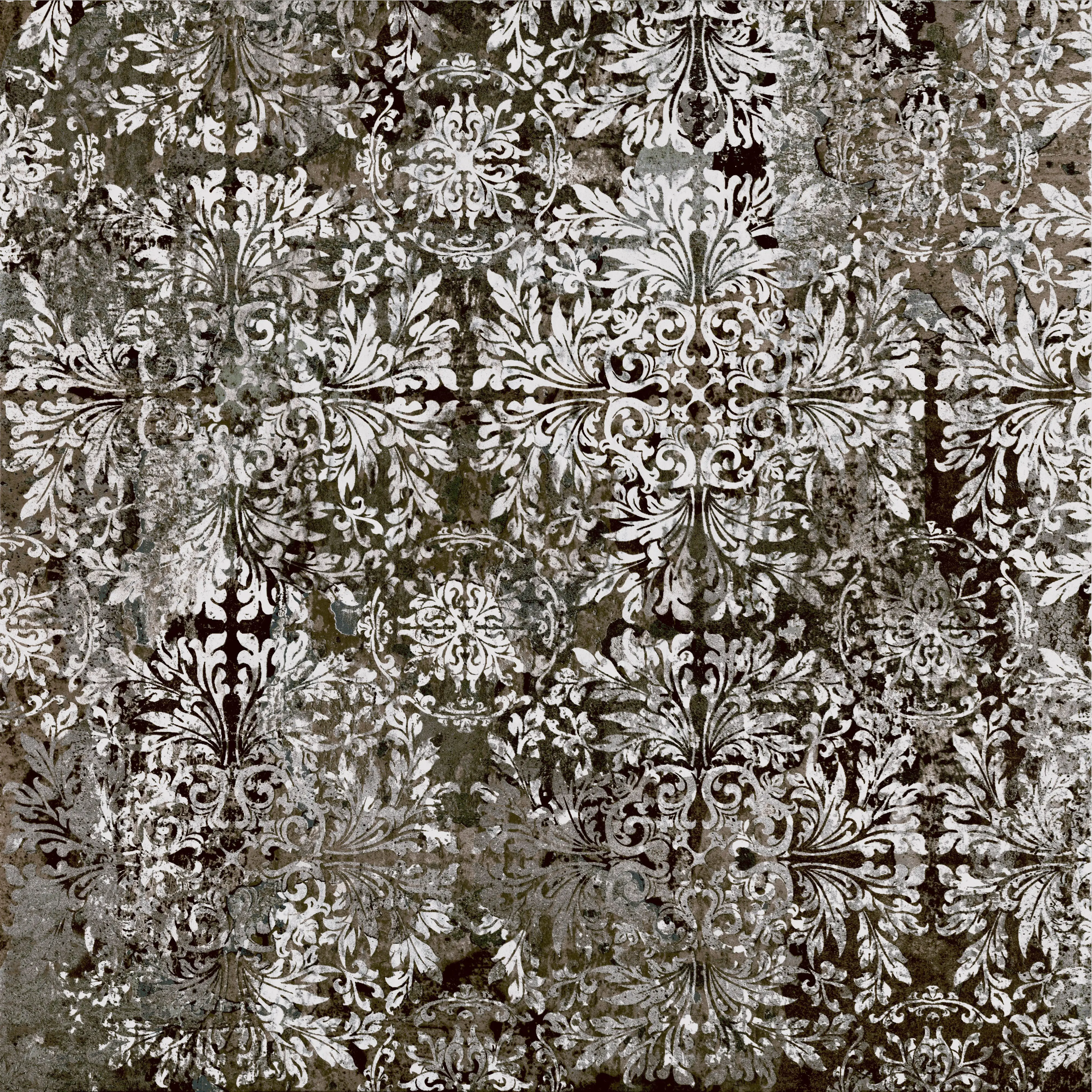 Terrassenplatte Feinsteinzeug Persiana 60 x 60 x 2 cm schwarz