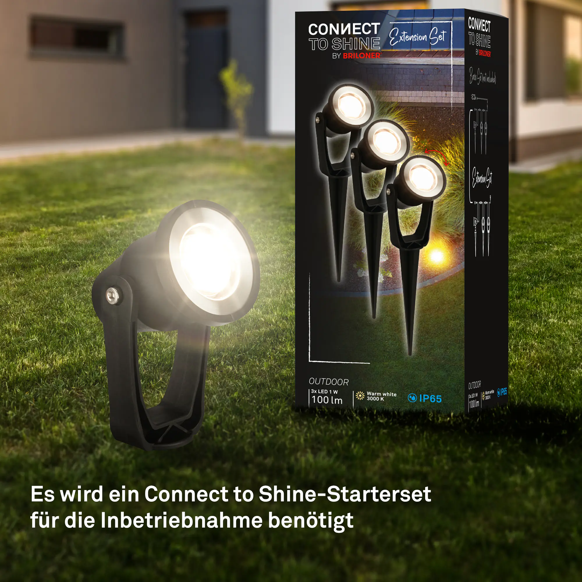 Briloner LED Wegeleuchte Lilis Connect to Shine 3er Erweiterungsset 3x1W warmweiß Briloner LED Wegeleuchte Lilis Connect to Shine 3er Erweiterungsset 3x1W warmweiß
