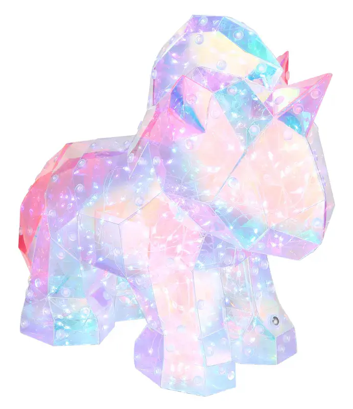 Globo Tischleuchte Brondar klar pink Kunststoff