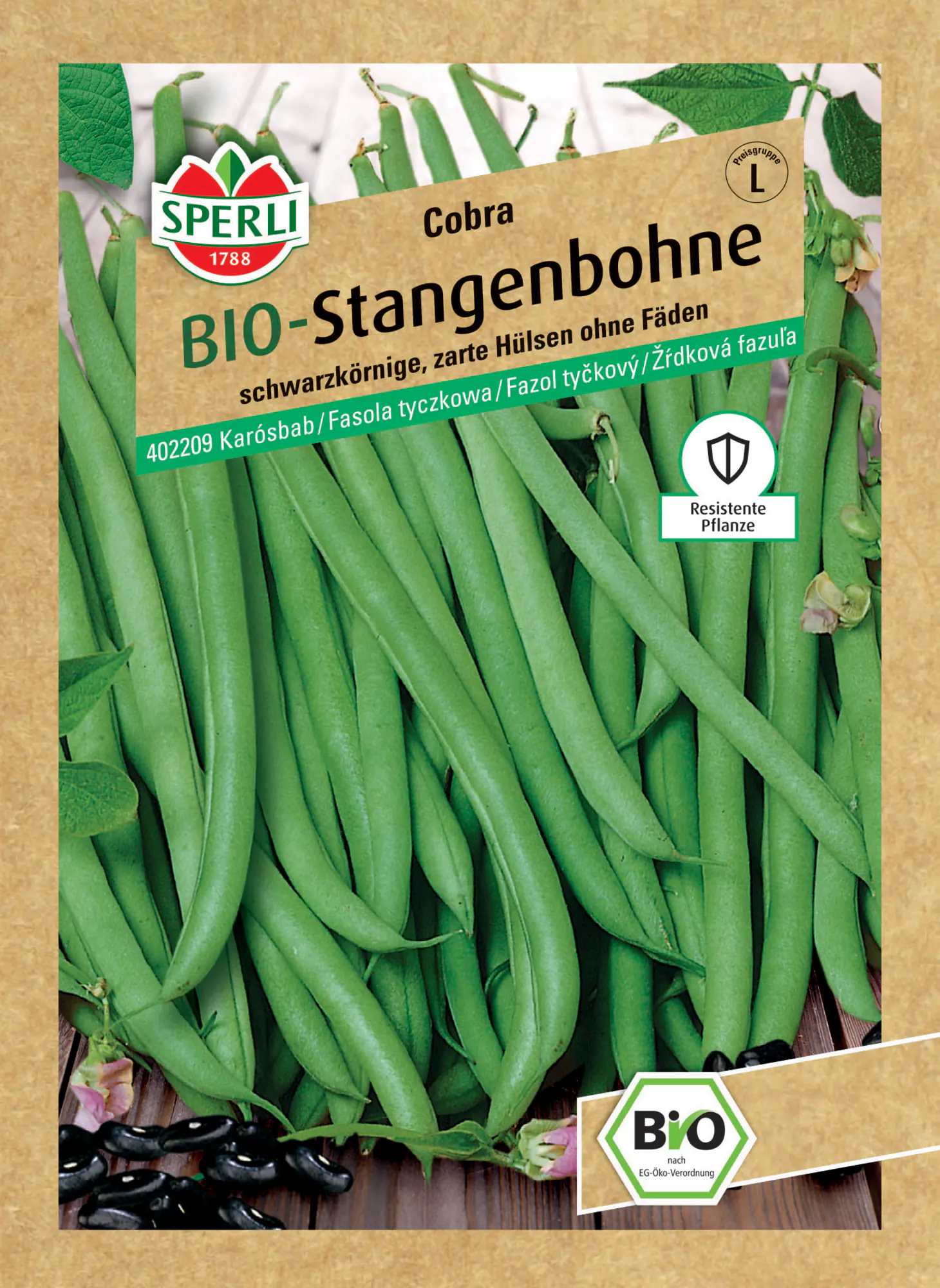 Sperli BIO Stangenbohne