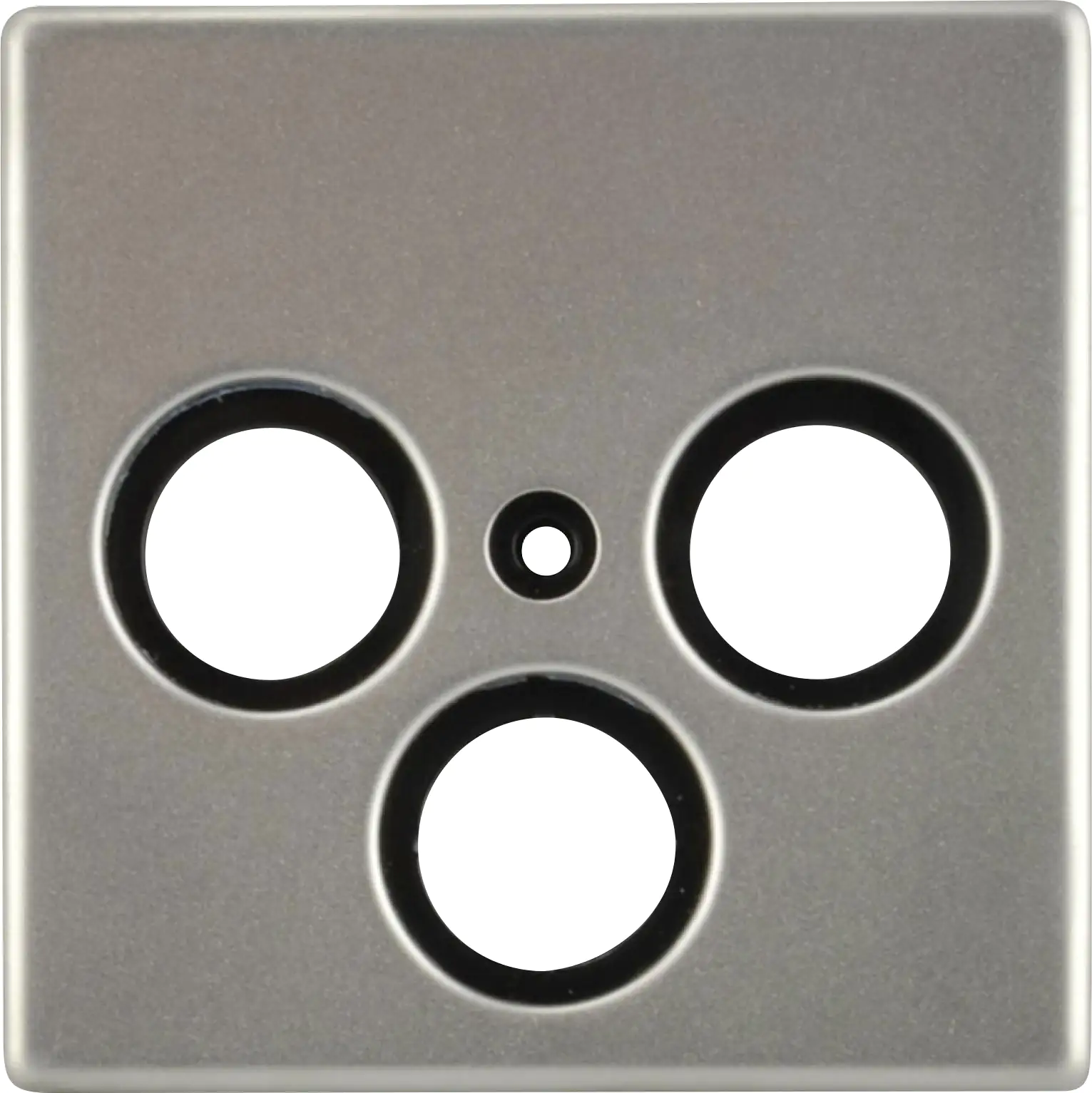 Unitec Abdeckung SAT/TV edelstahl, Serie Imola