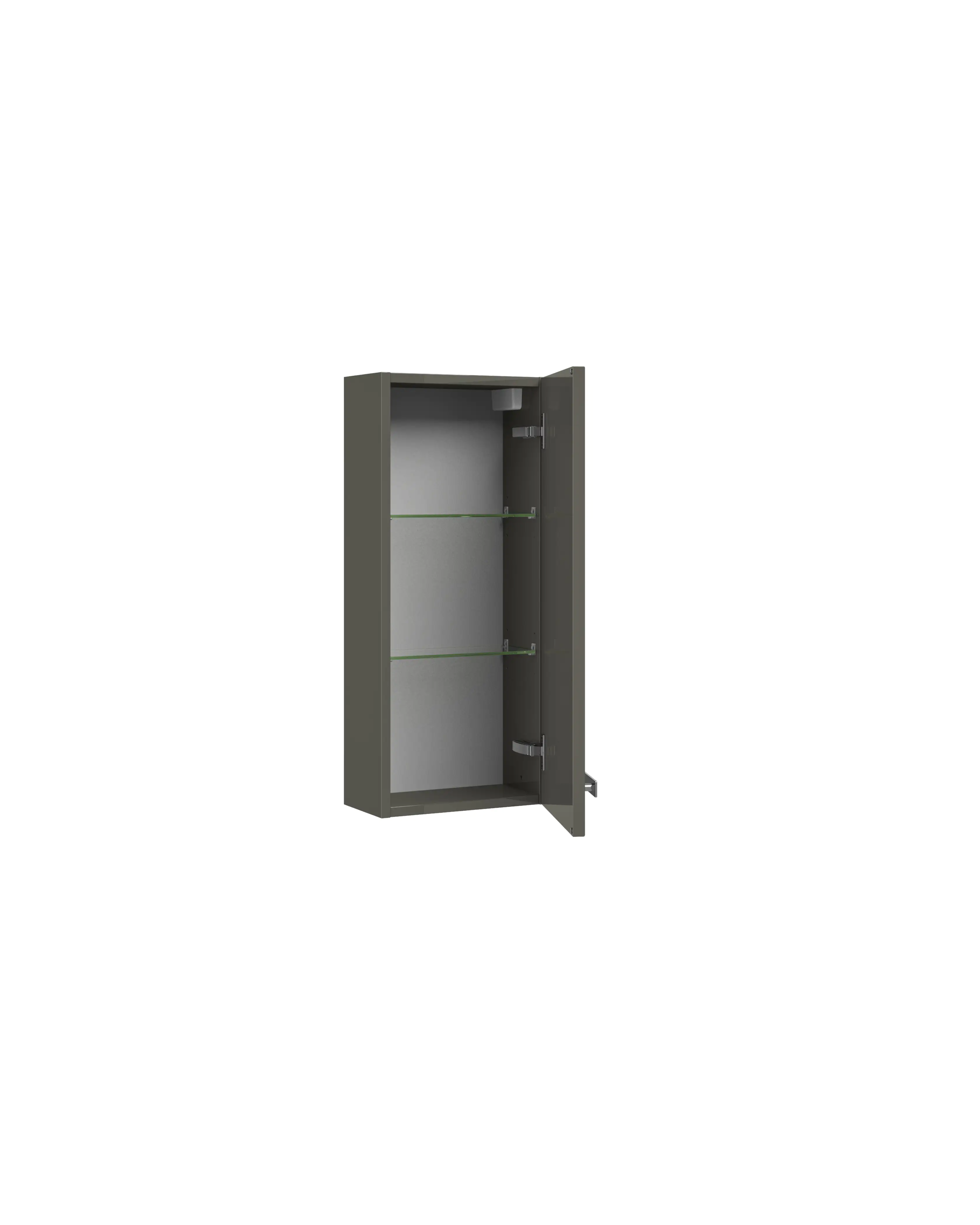 Pelipal Wandschrank Fokus 4005 Lack steingrau Hochglanz, Breite 30 cm