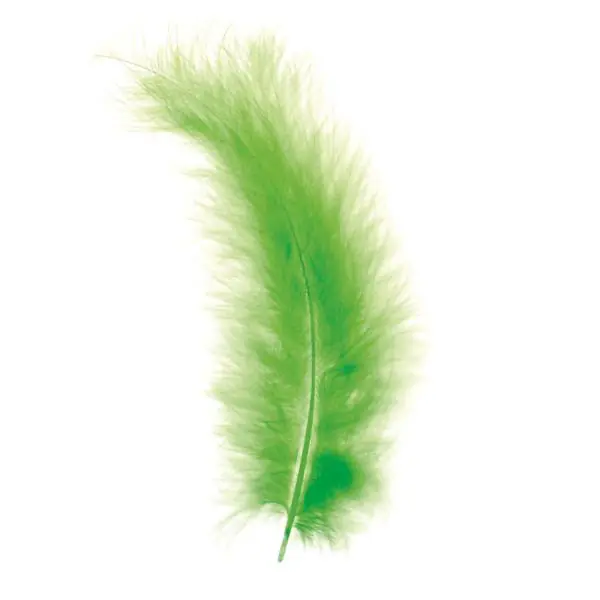 Glorex Marabufedern hellgrün ca. 15 Stück