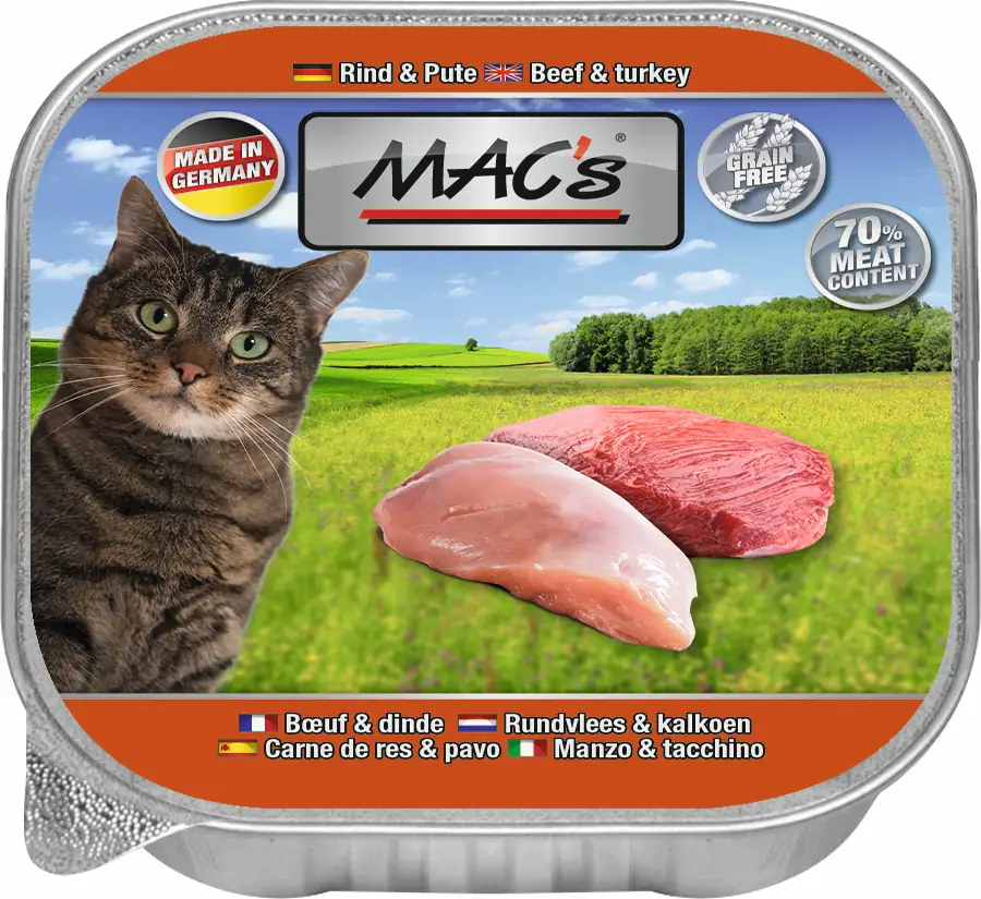 Macs Cat Rind & Pute 100 g