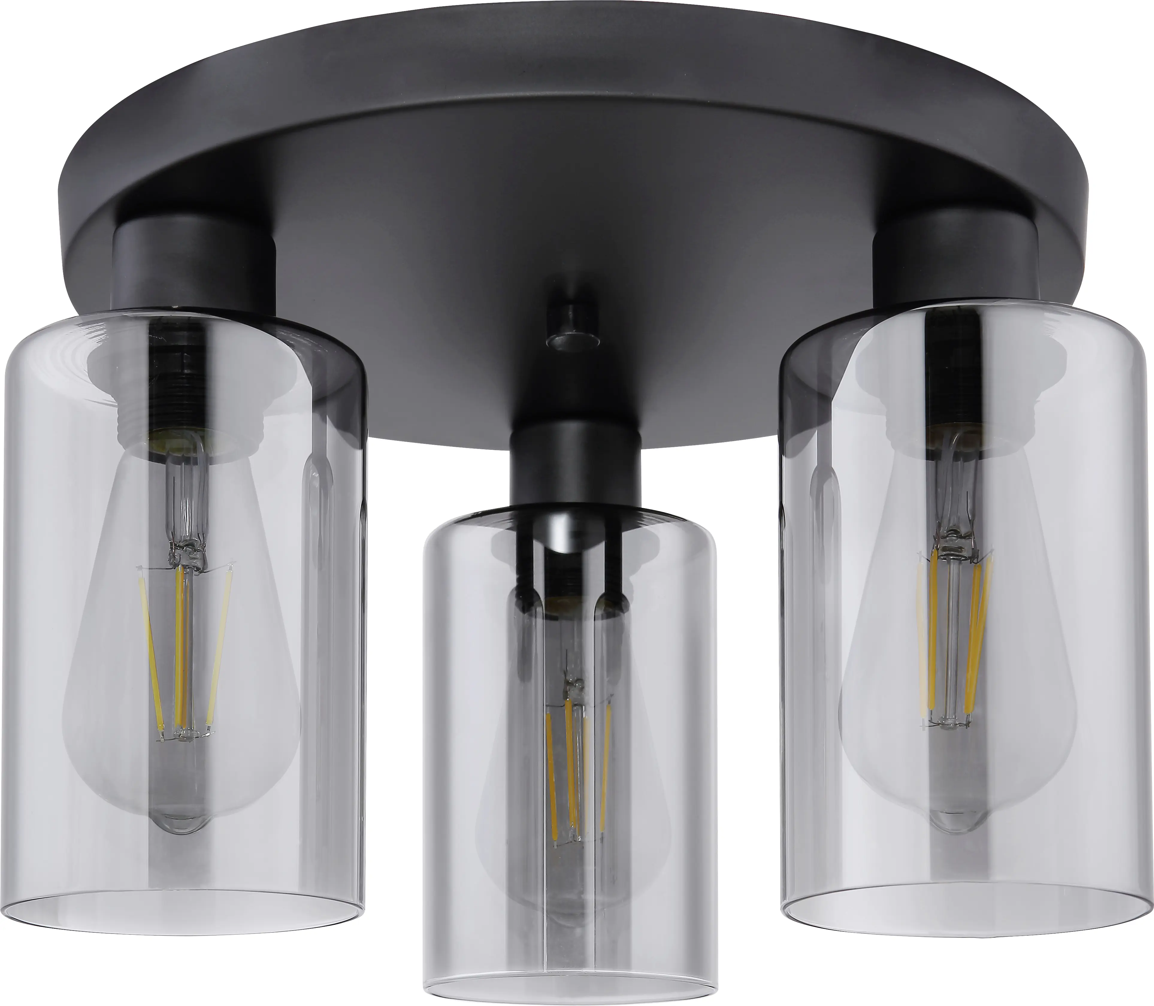 Globo 3er Spot Hadera schwarz Ø 34 cm 3 x E 27, max. 60 W, dimmbar
