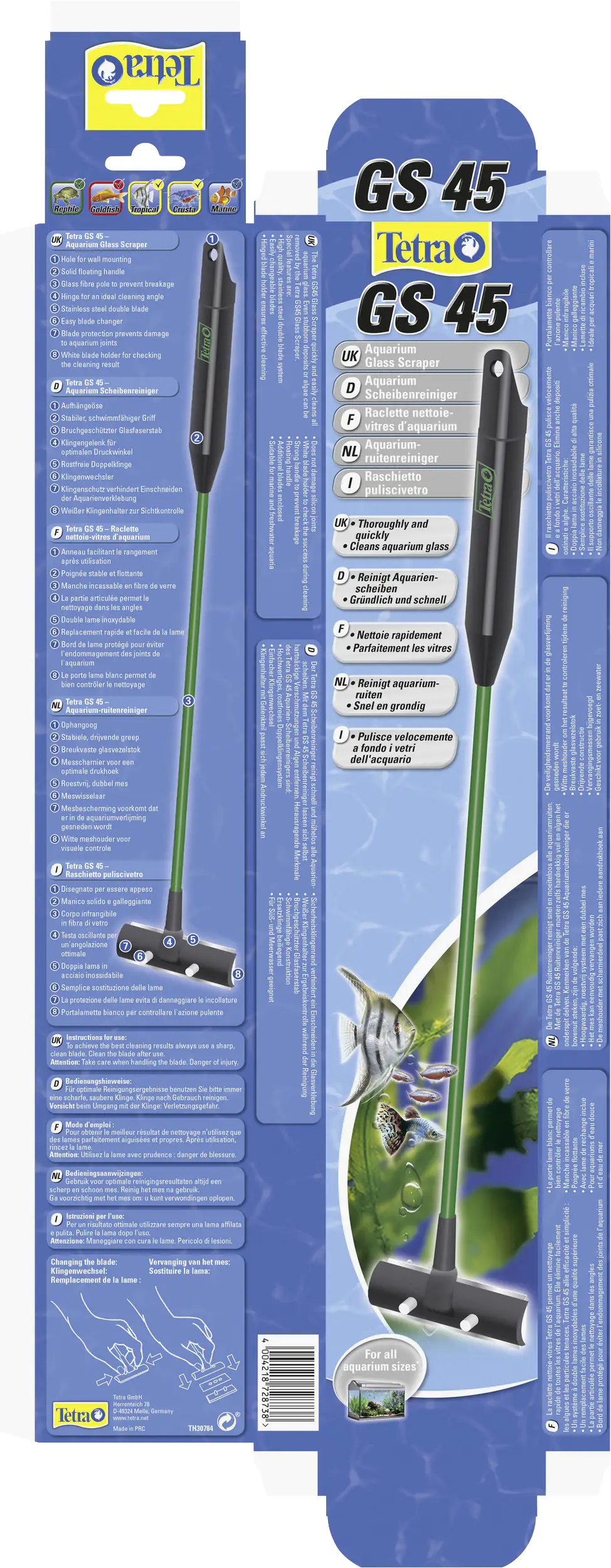 Tetra Aquarien-Scheibenreiniger GS 45