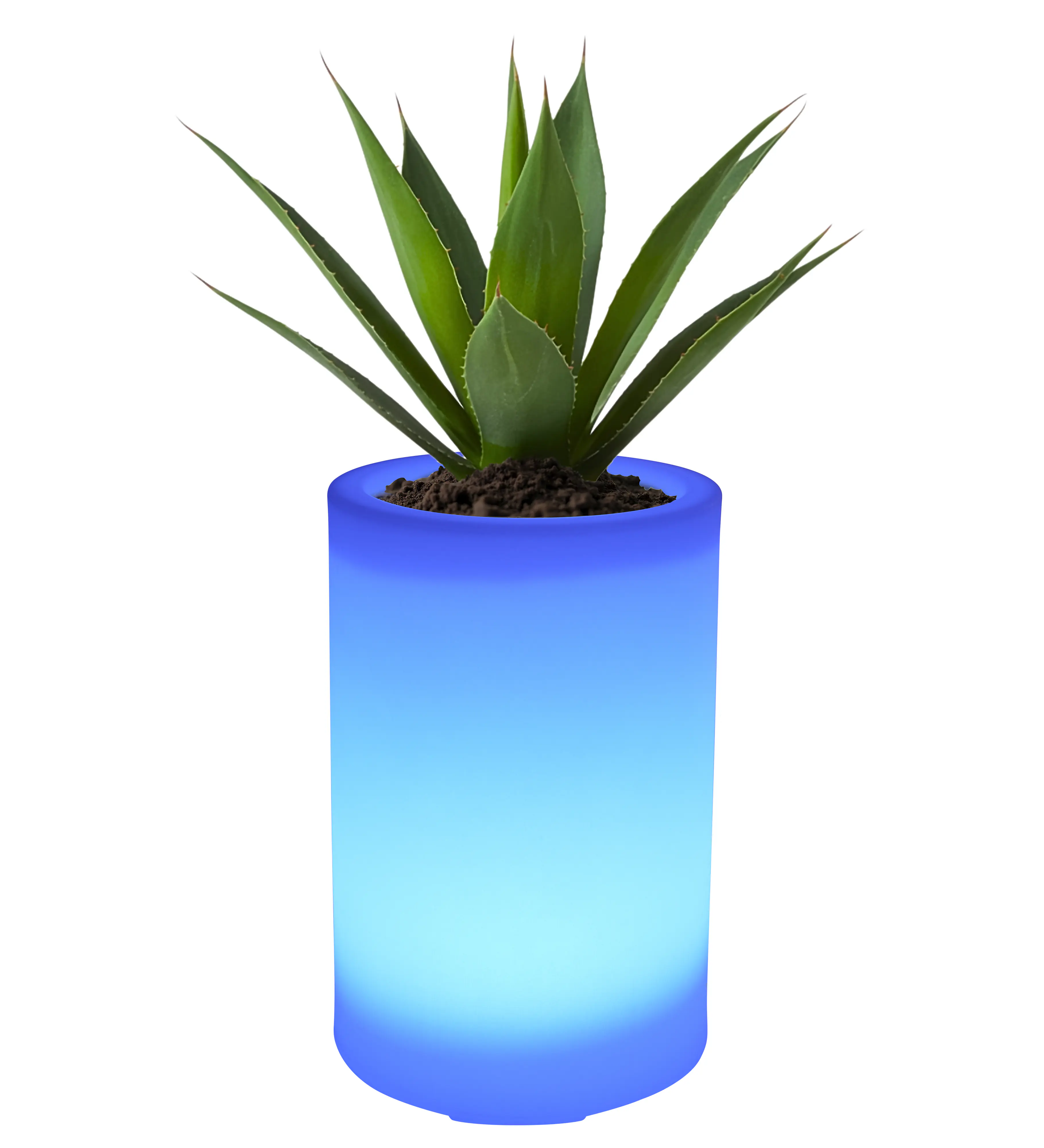 Smartwares LED Solarleuchte Blumentopf OSL_60085 weiß 31,5 cm RGBW