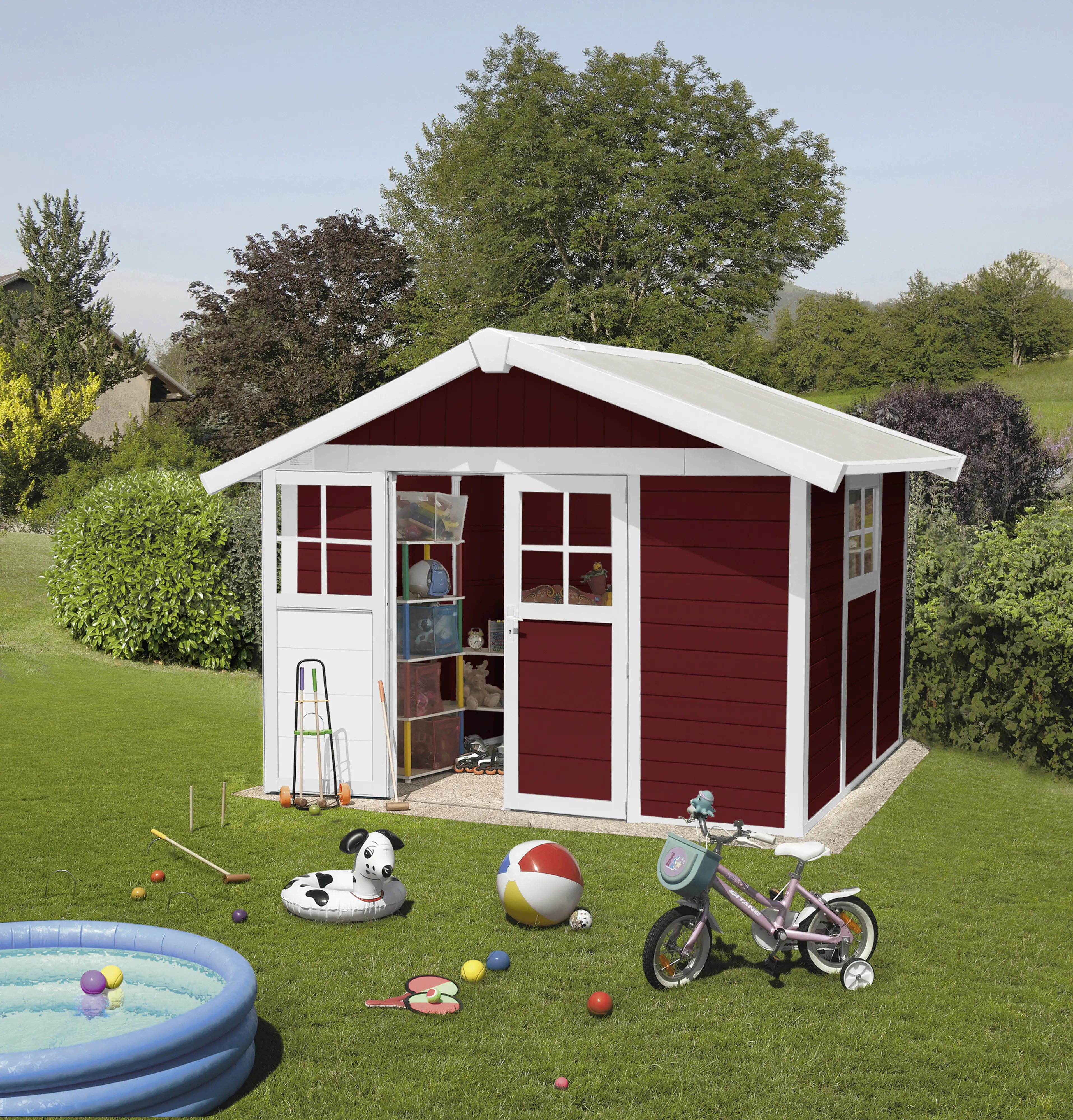 Grosfillex Gartenhaus Deco H 7,5 370 x 298 cm (inkl. Dachüberstand) Grosfillex Gartenhaus Deco H 7,5 370 x 298 cm (inkl. Dachüberstand)