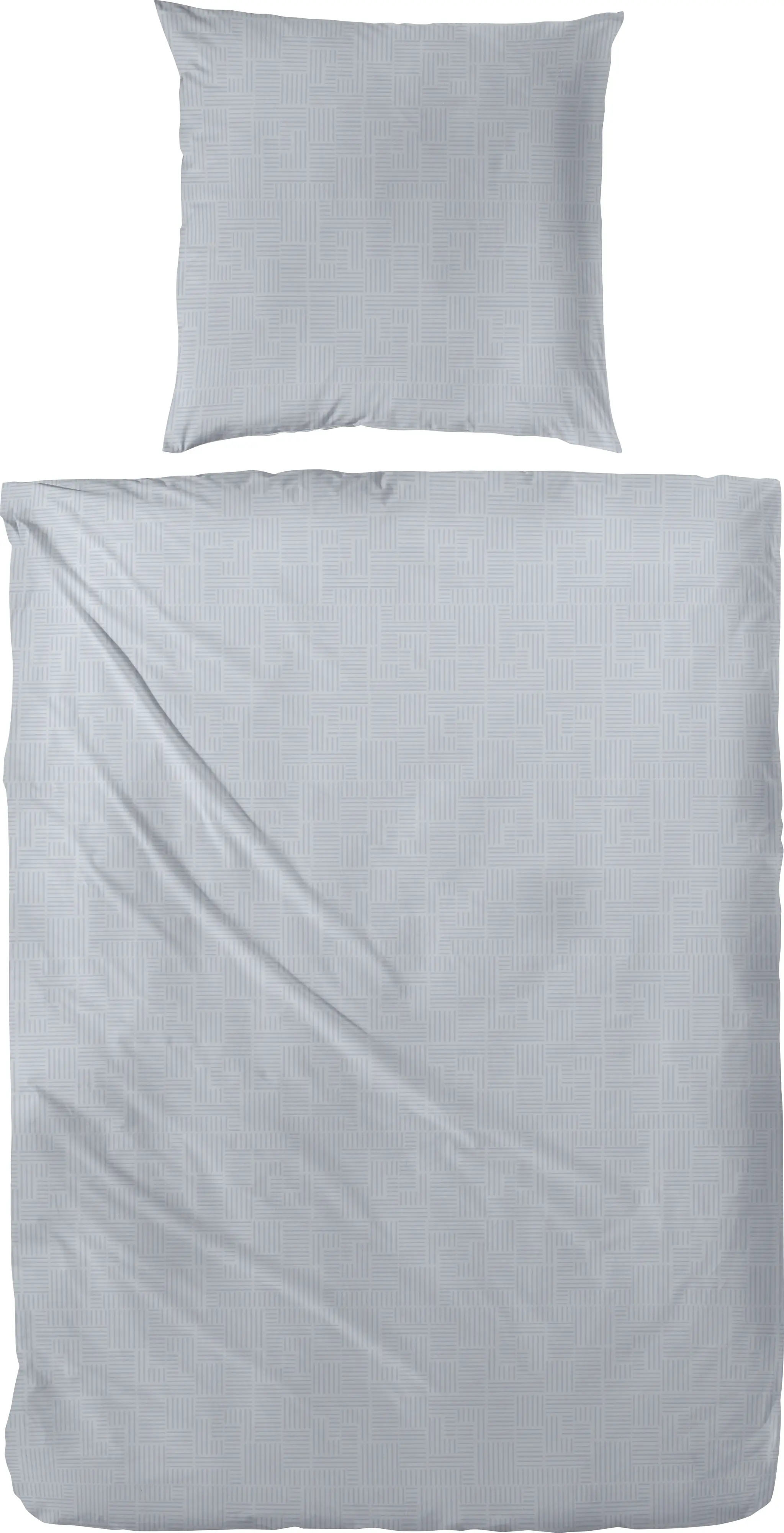 Biber Bettwäsche 135 x 200 cm grau