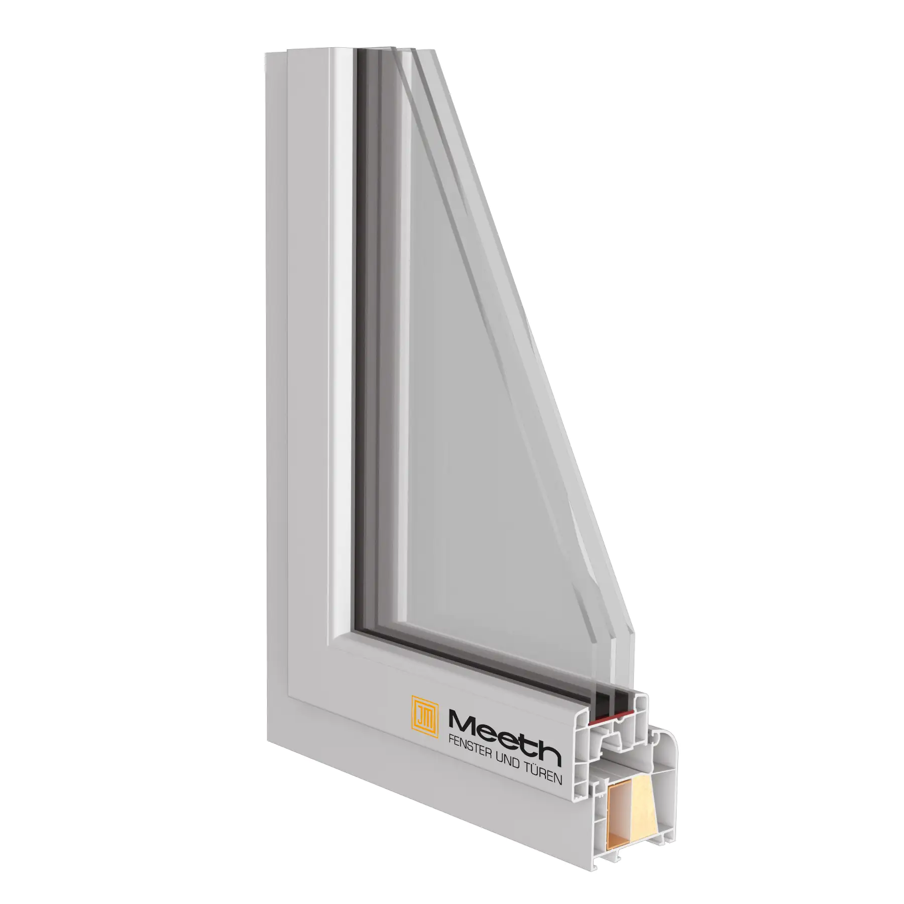 Meeth Kunststofffenster 150 x 105 cm 2-flg. Dreh-Kipp/Dreh-Kipp weiß