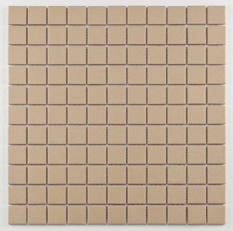 Mosaikfliese Mini 30 x 30 cm hellbeige Steinmaß: ca. 2,5 x 2,5 cm