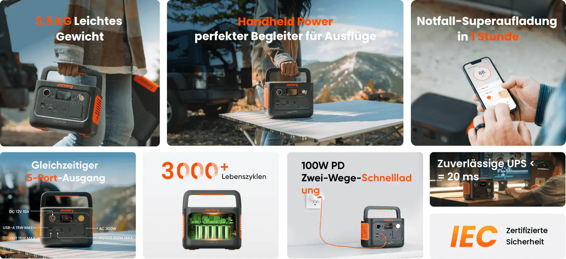 Jackery Powerstation Explorer 240 v2 256 Wh 300 Watt