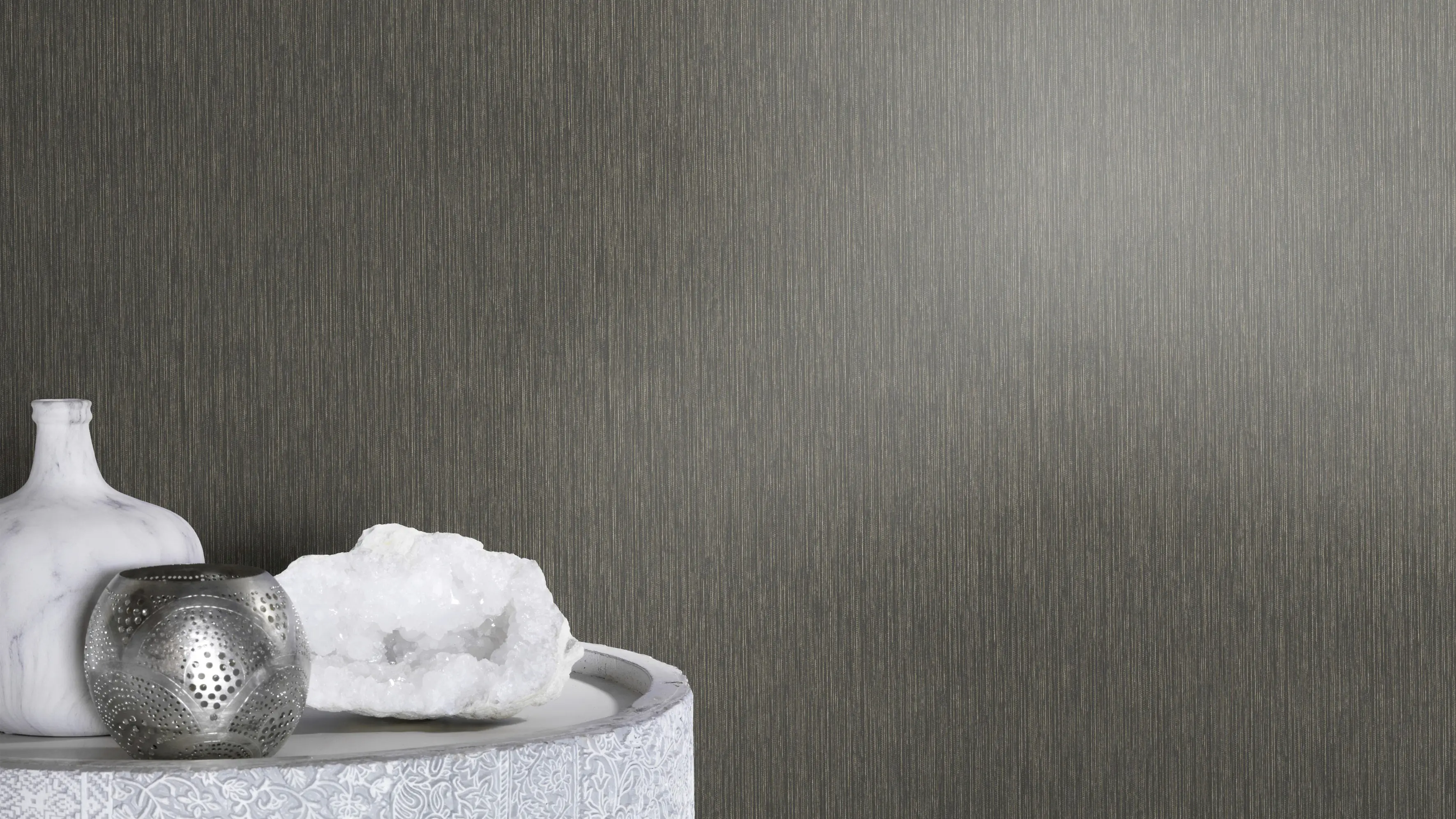 Rasch Vliestapete 537741 Schwarz-Anthrazit Uni 10,05 m x 0,53 m