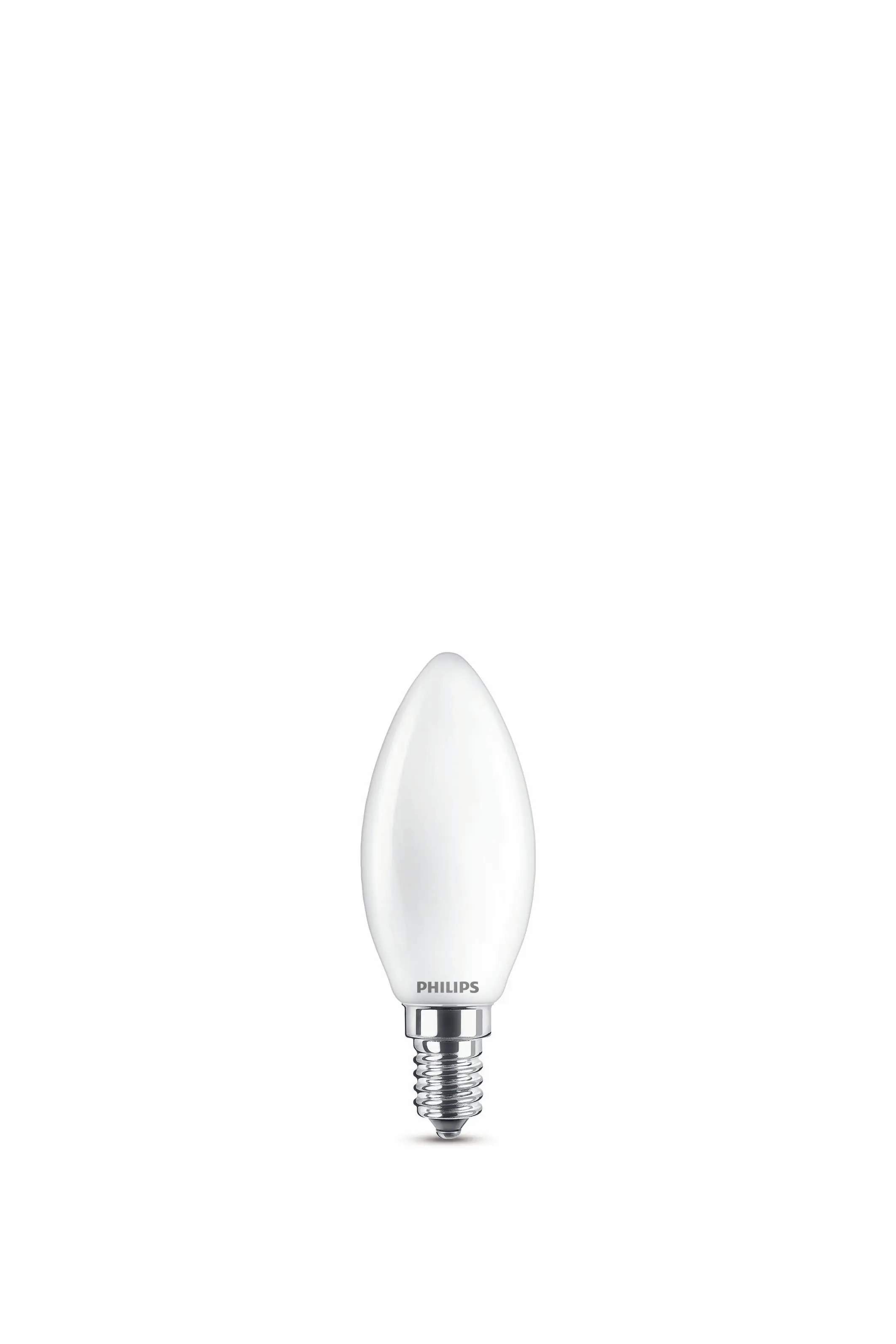 Philips LED-Leuchtmittel Filament Kerzenform B35 E14 2,2W warmweiß matt