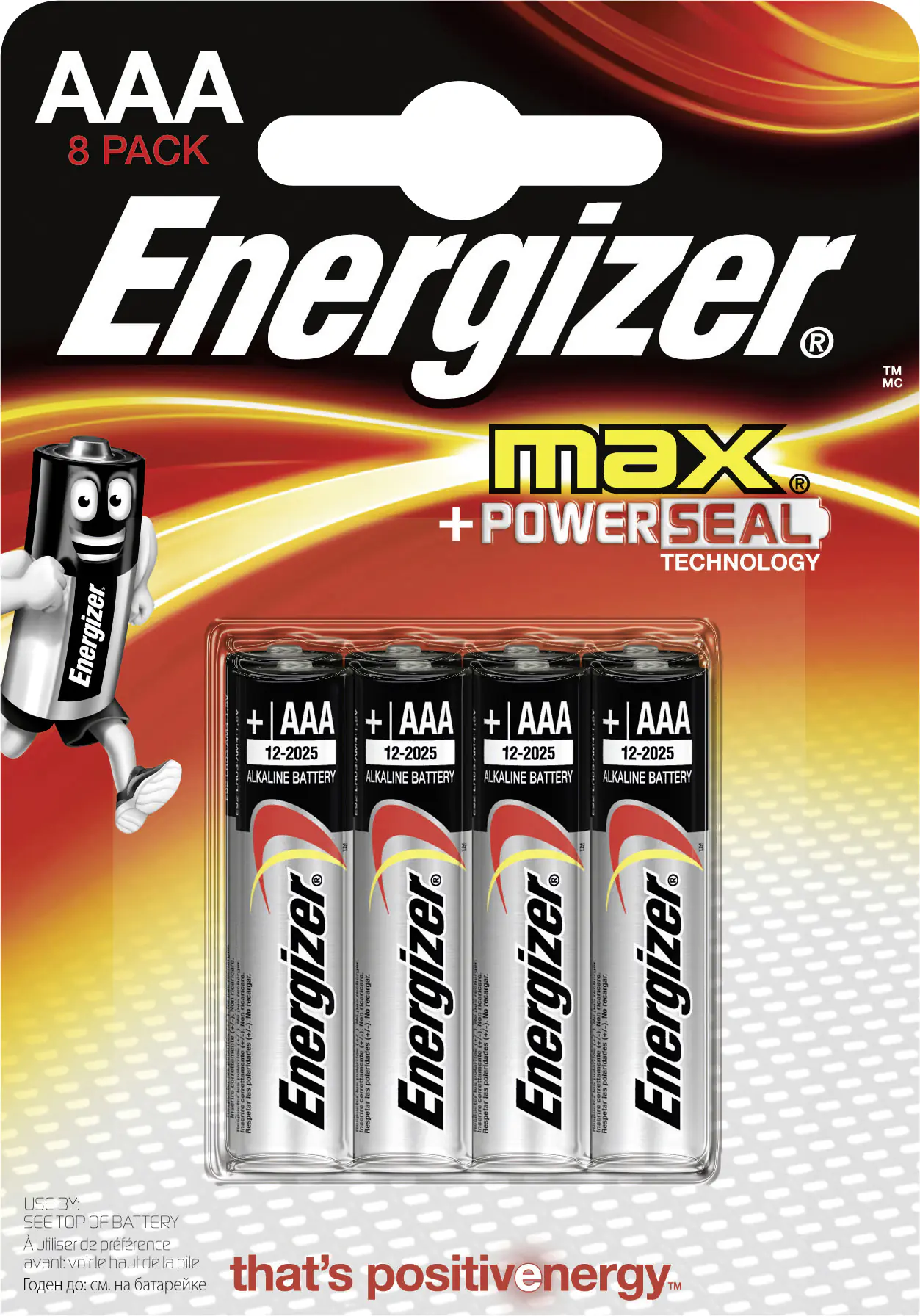 Energizer Max Alkaline Batterie Micro AAA 1,5 V, 8er Pack