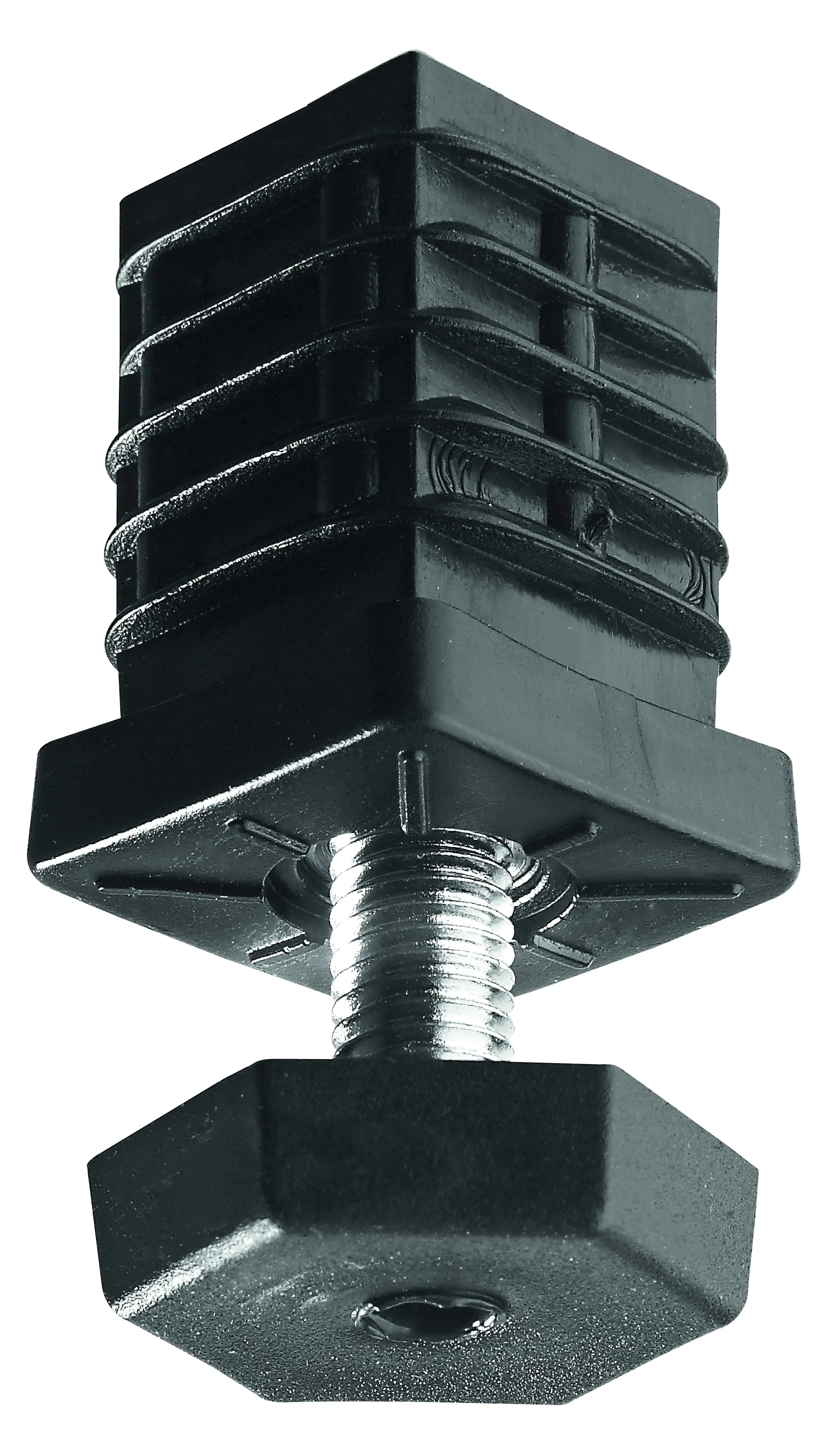 Hettich Abschluss-Stopfen eckig Stahl/Kunststoff, verzinkt, 1 Stück