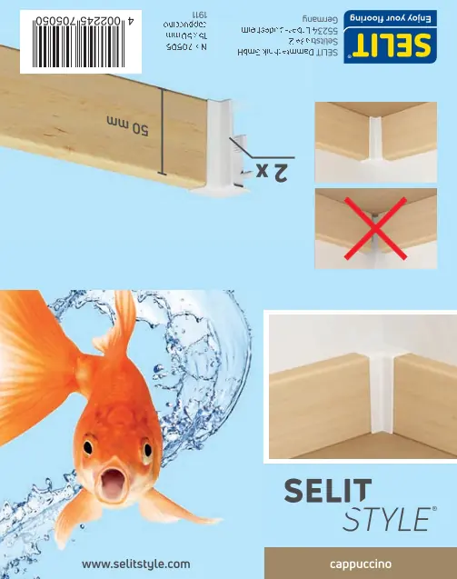 SELITSTYLE Innenecke capuccino Höhe 50 mm