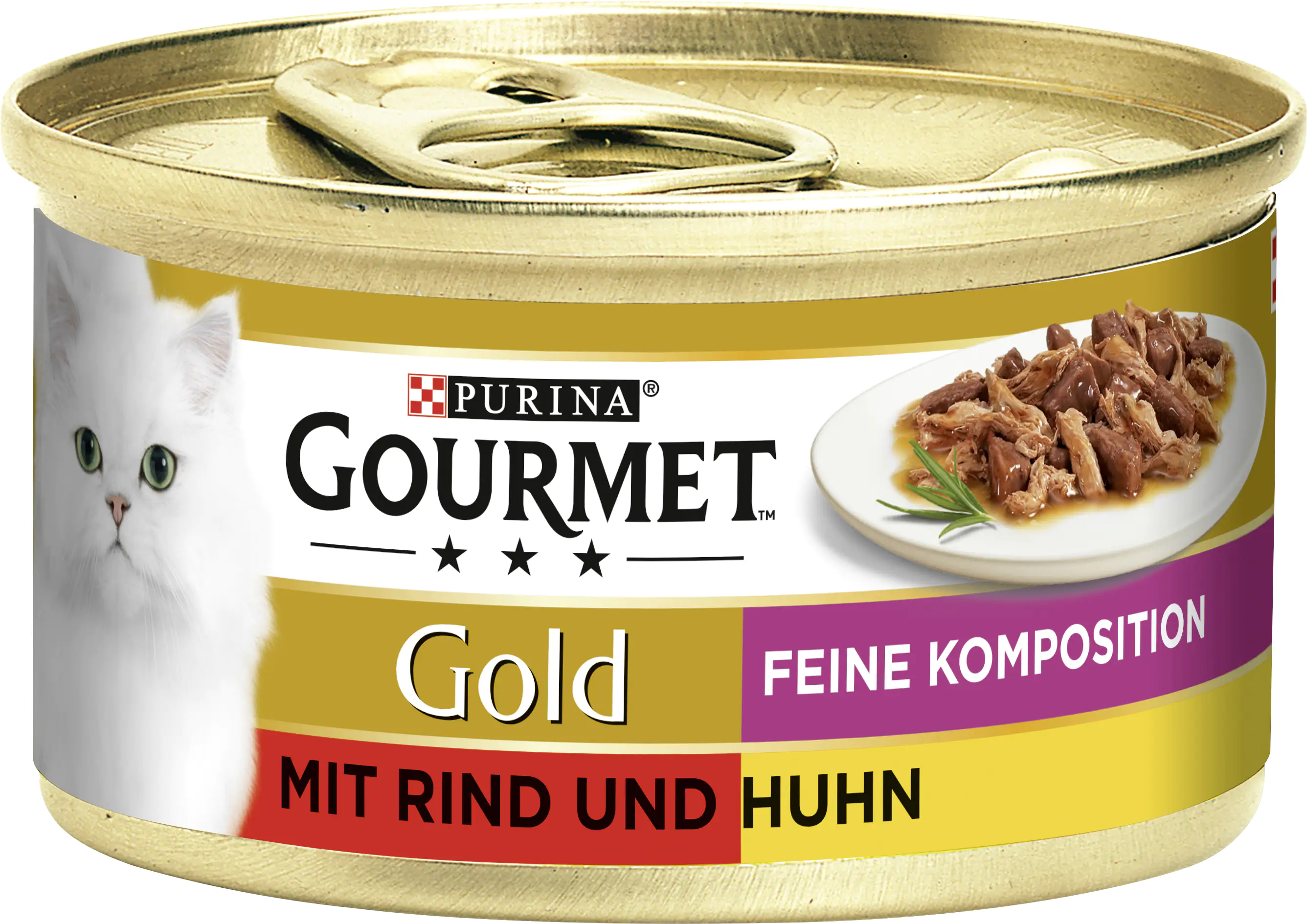 Gourmet Gold Feine Komposition mit Rind und Huhn 85 g