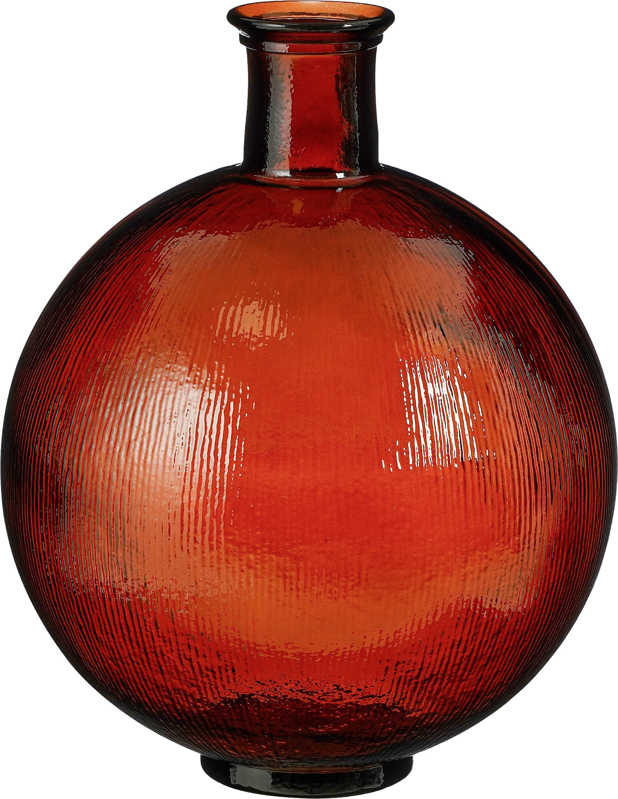 Mica Flasche Firenza dunkelbraun Recyeltes Glas Ø 34 x 42 cm