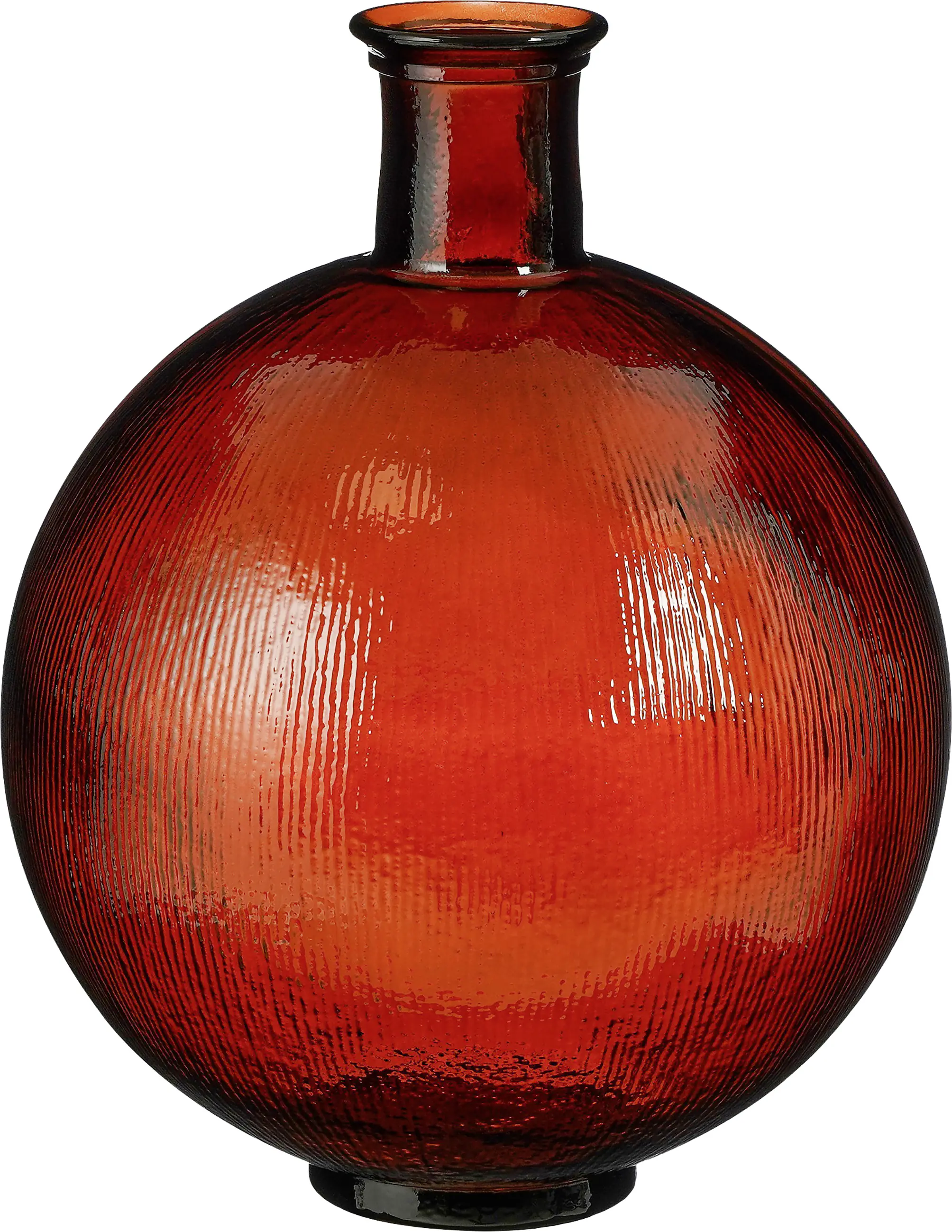 Mica Flasche Firenza dunkelbraun Recyeltes Glas Ø 34 x 42 cm