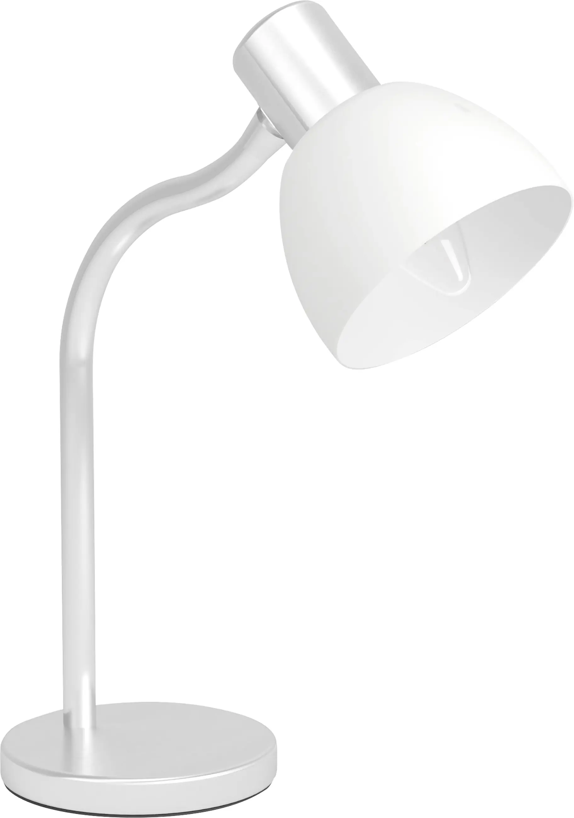 Eglo Tischleuchte Macere nickel matt weiß 34 x 22 cm E14