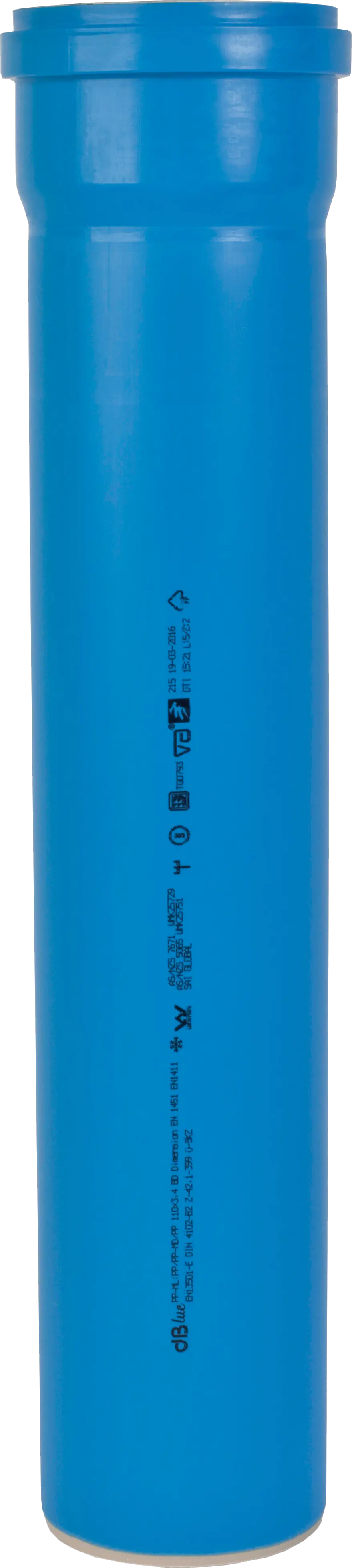 Marley Abwasserrohr dBlue DN 50 schalldämmend 100 cm blau