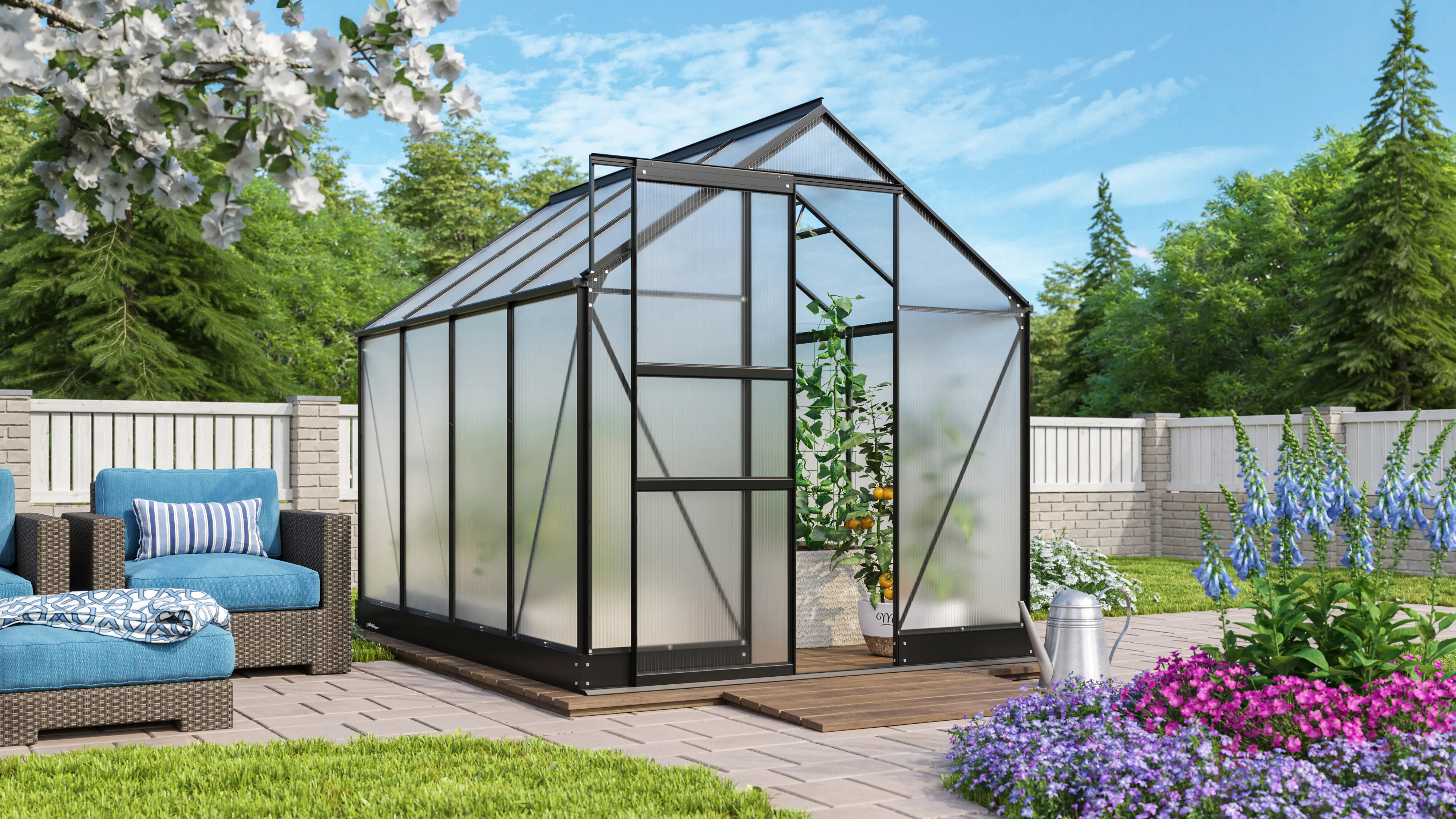 Vitavia Gewächshaus Apollo 5000 195 x 261 cm 4 mm Hohlkammerplatten