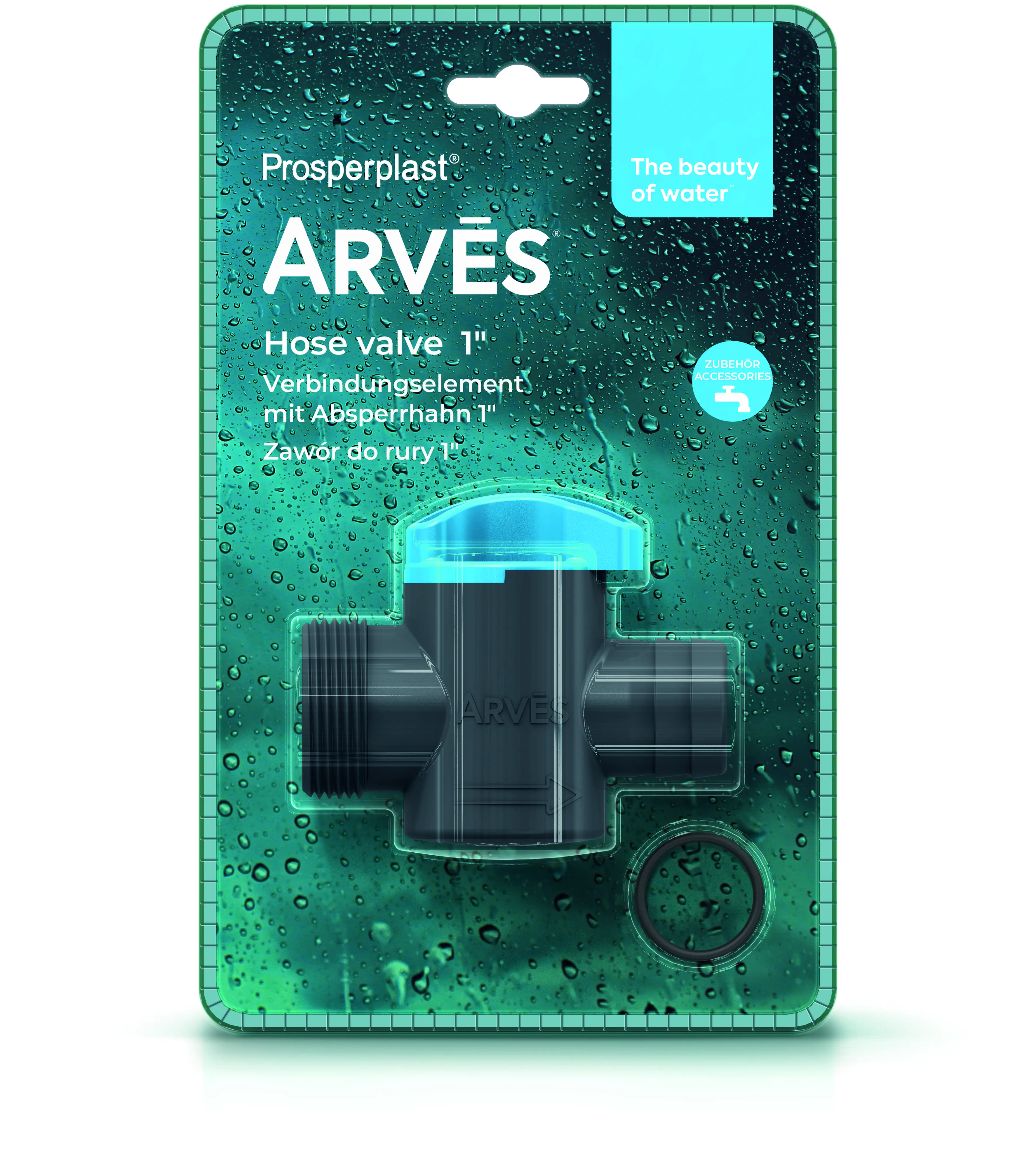 Arves Verbindungsellement mit Absperrhahn 1" (25 mm)