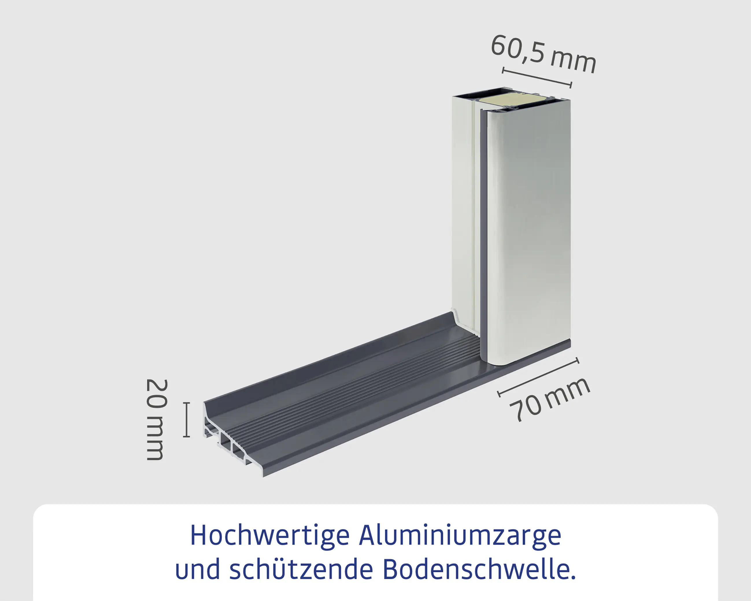 EcoStar Haustür ISOPRO IP 010 verkehrsweiß 110 x 210 cm