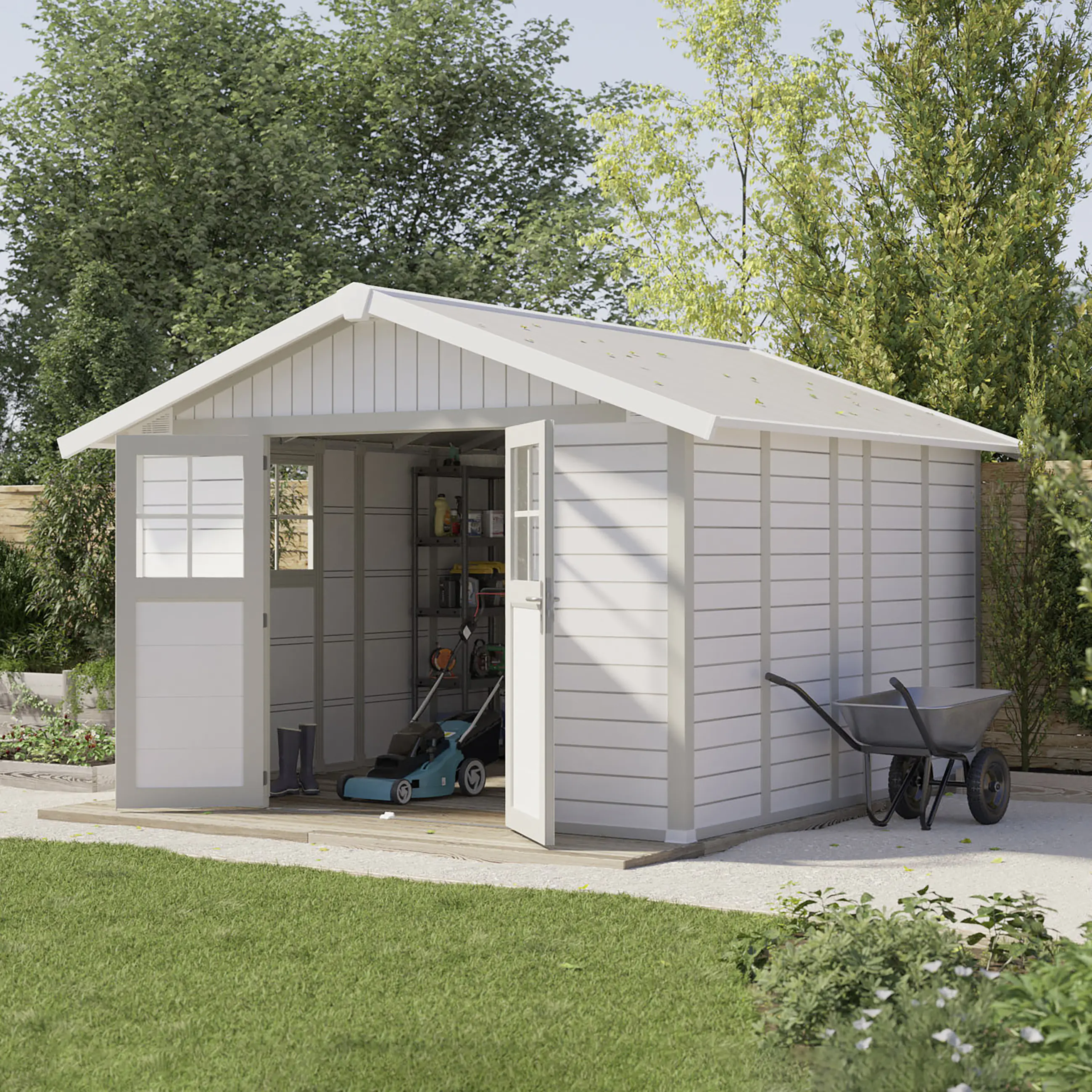 Grosfillex Gartenhaus Deco H 11 370 x 407 cm (inkl. Dachüberstand) Grosfillex Gartenhaus Deco H 11 370 x 407 cm (inkl. Dachüberstand)