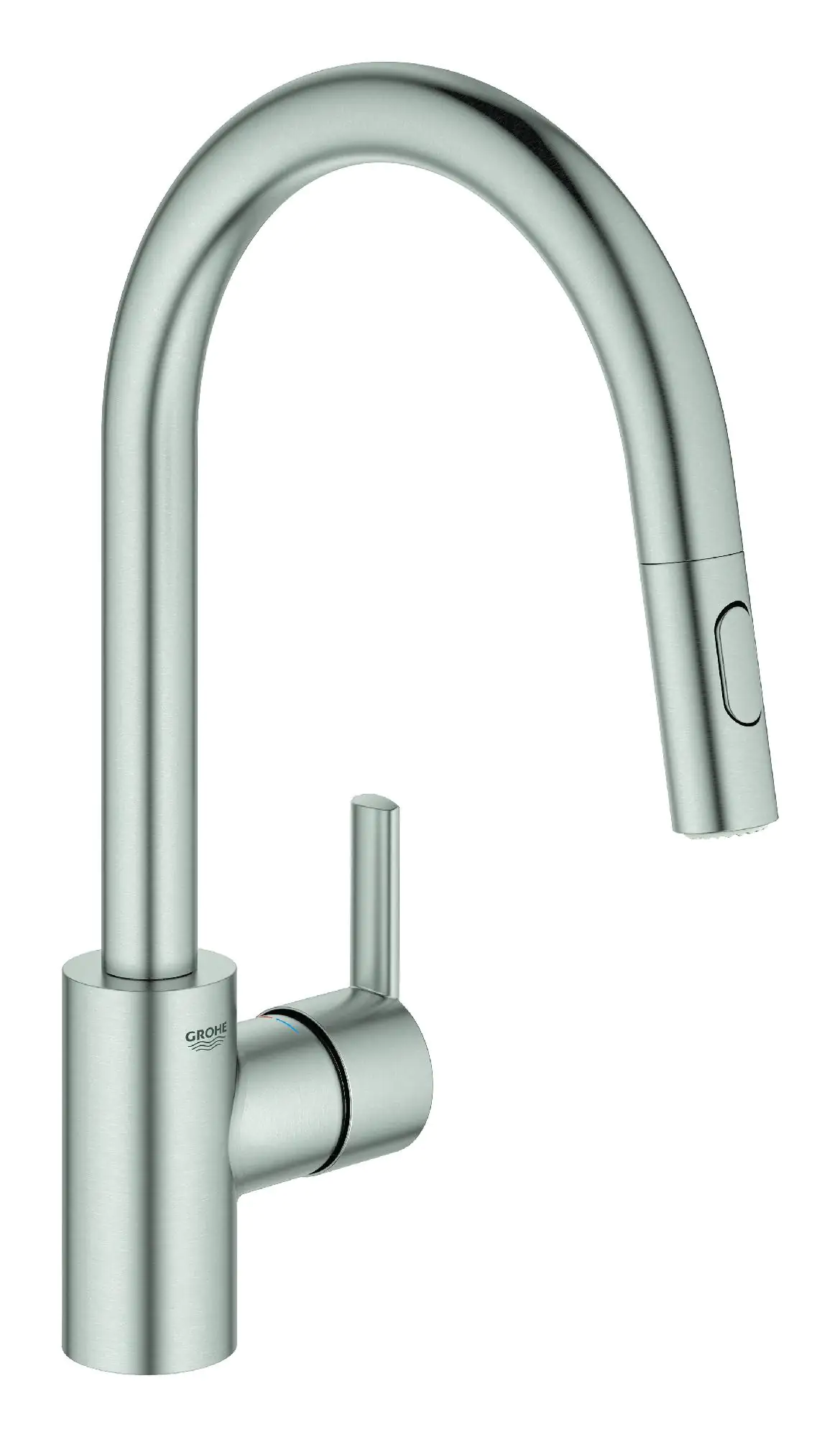 Grohe Spültischarmatur Feel supersteel, mit Handbrause