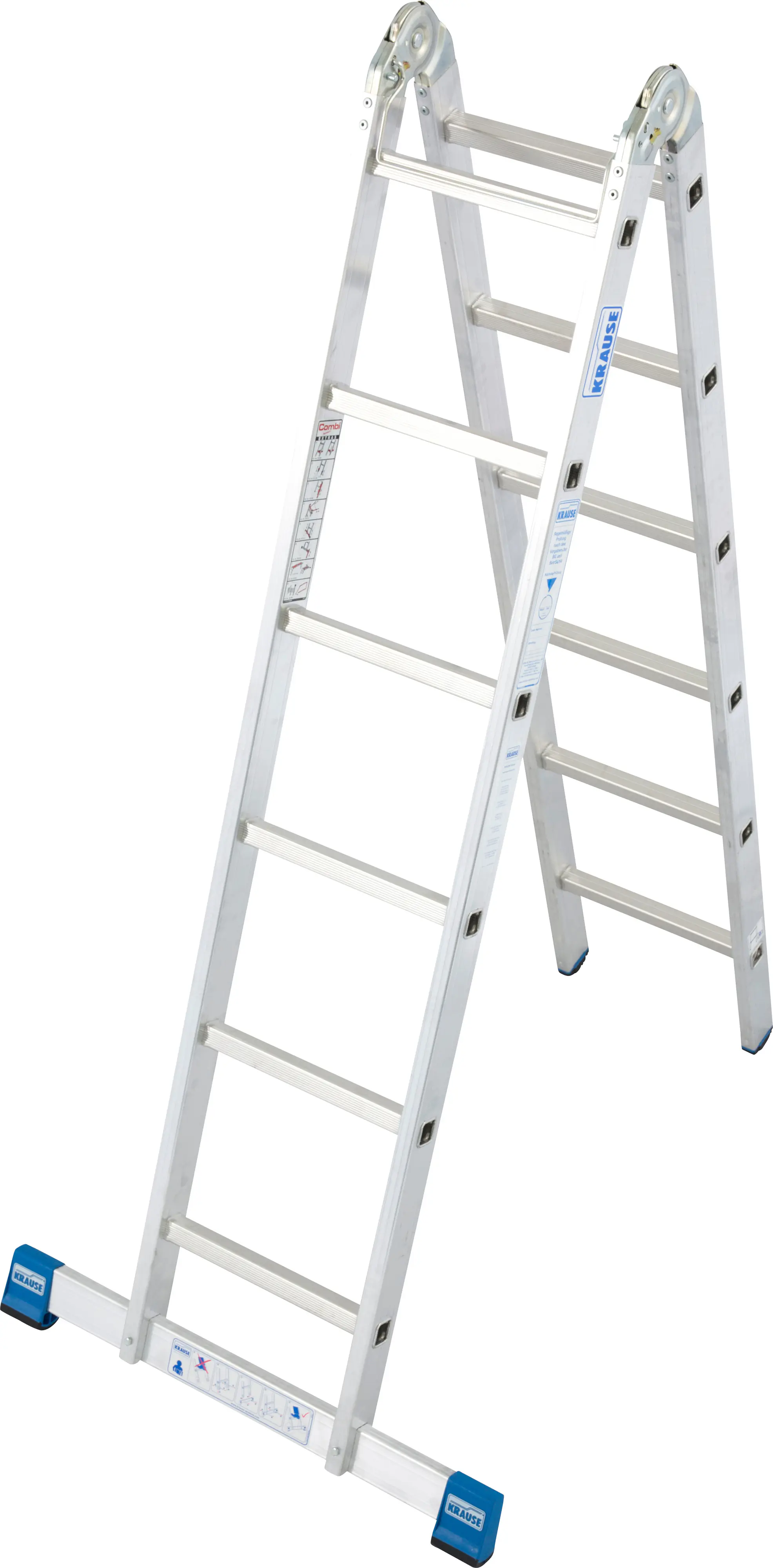Krause Aluminium-Gelenk-Doppelleiter STABILO 4,40 m