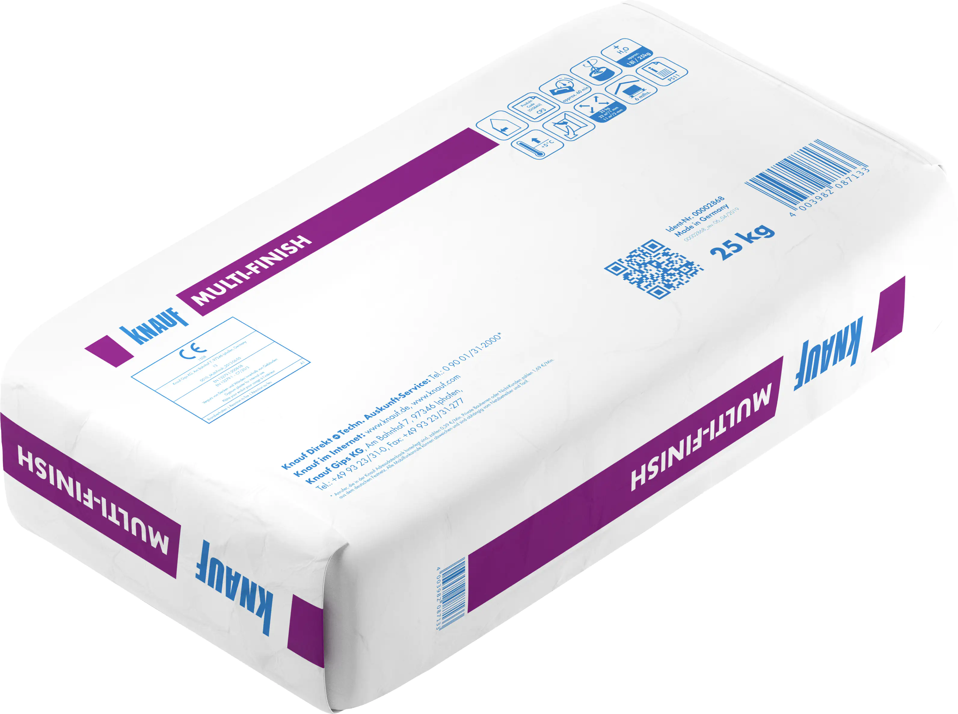 Knauf Multi-Finish Gips-Spachtelmasse 25 kg Knauf Multi-Finish Gips-Spachtelmasse 25 kg