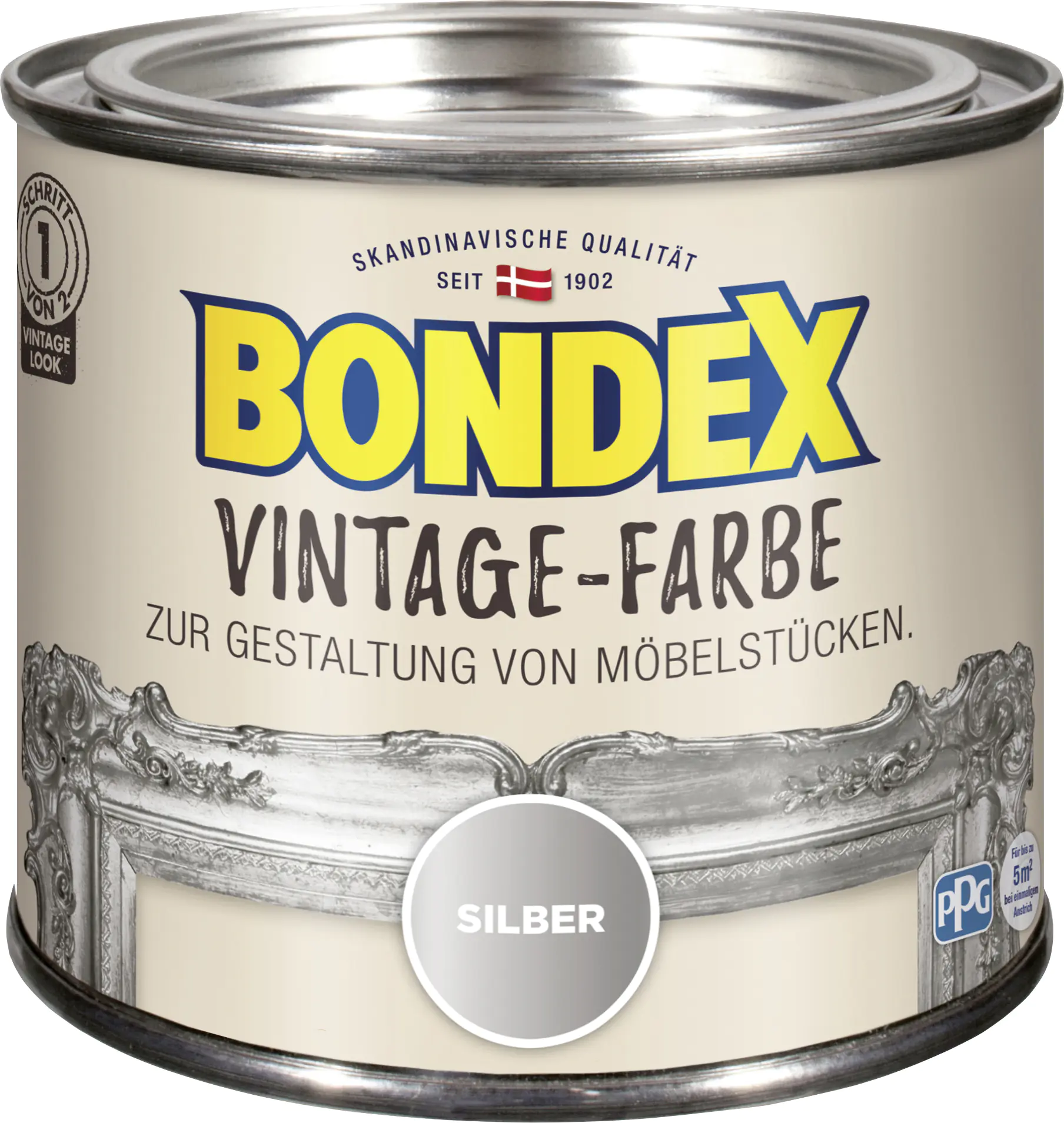 Bondex Vintage-Holzfarbe silber 375 ml Bondex Vintage-Holzfarbe silber 375 ml