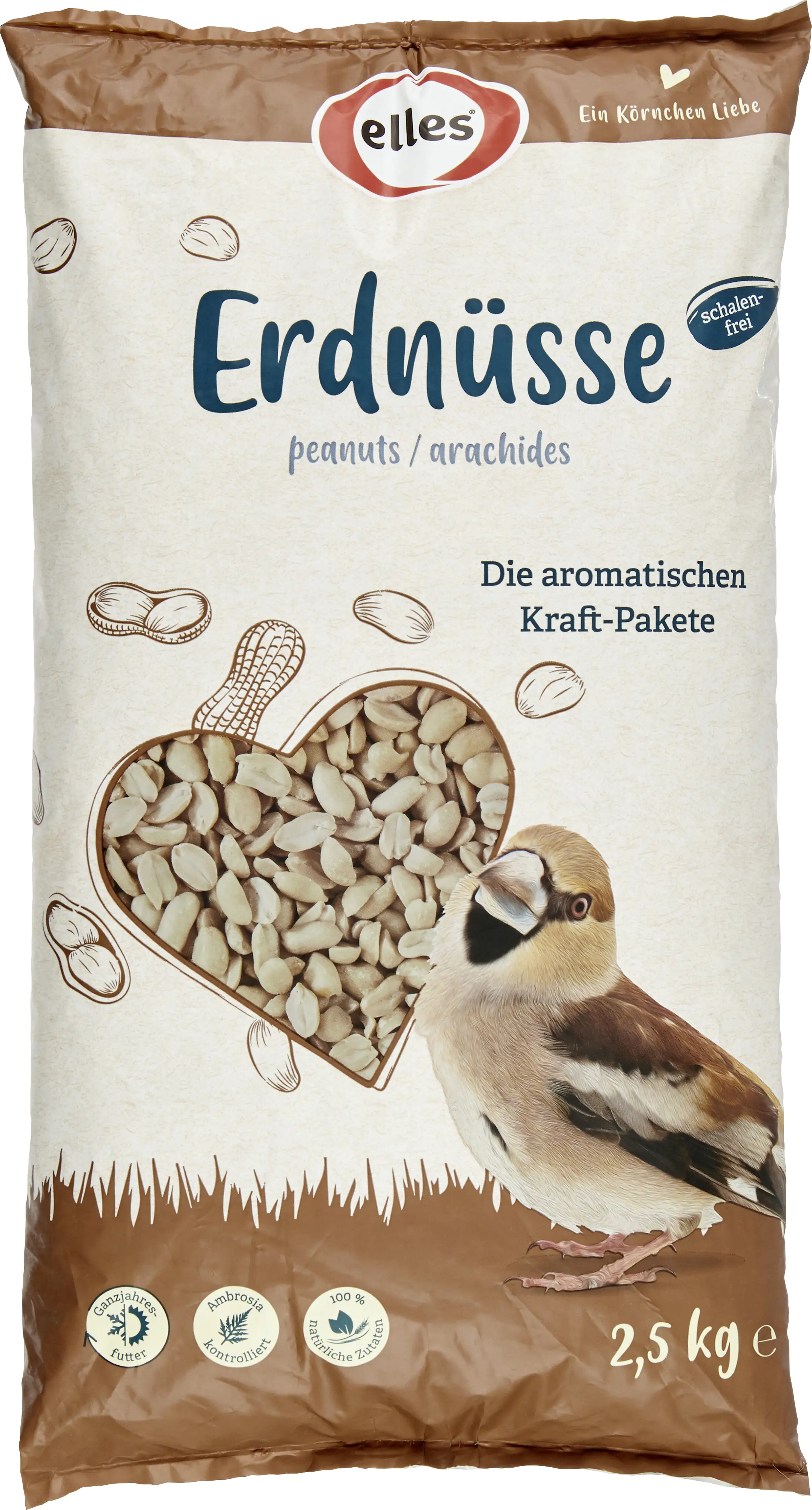 Elles Wildvogelfutter Erdnüsse 2,5 kg Elles Wildvogelfutter Erdnüsse 2,5 kg
