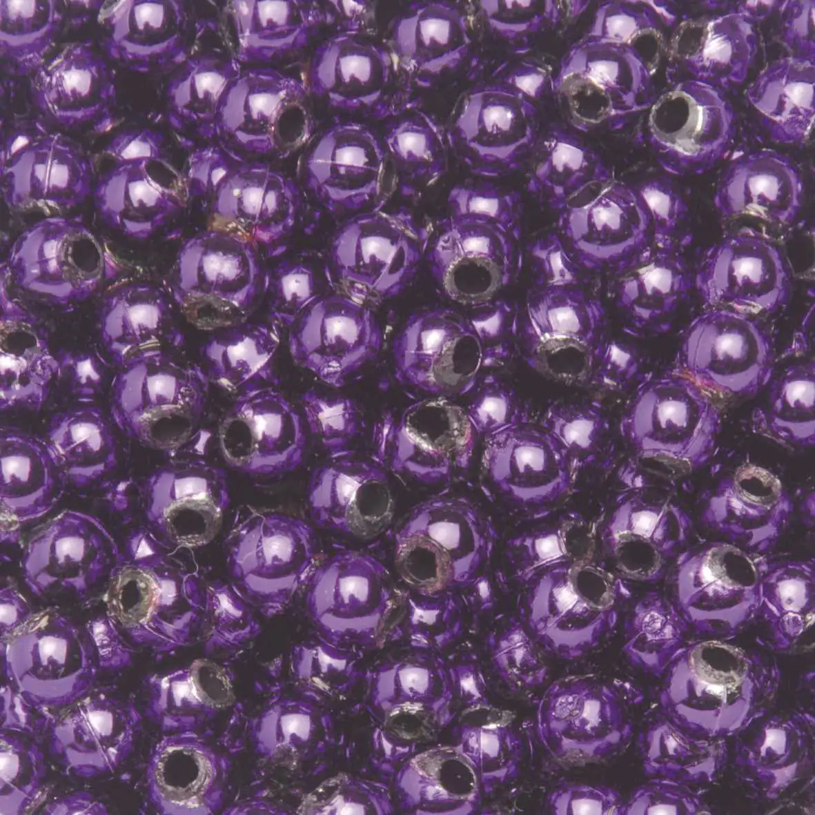 Glorex Deko Perlen 6 mm 75 g, lila