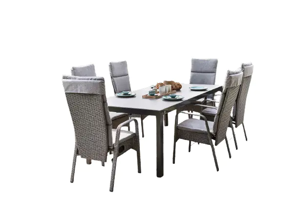 TrendLine Gartenmöbel-Set Linz & Pero 7-teilig inkl. Auflagen TrendLine Gartenmöbel-Set Linz & Pero 7-teilig inkl. Auflagen