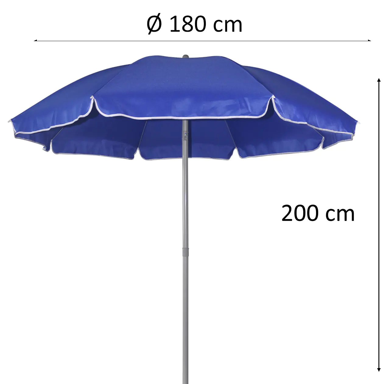 TrendLine Sonnenschirm blau, Ø 180 cm
