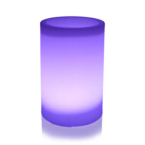 Smartwares LED Solarleuchte Blumentopf OSL_60085 weiß 31,5 cm RGBW