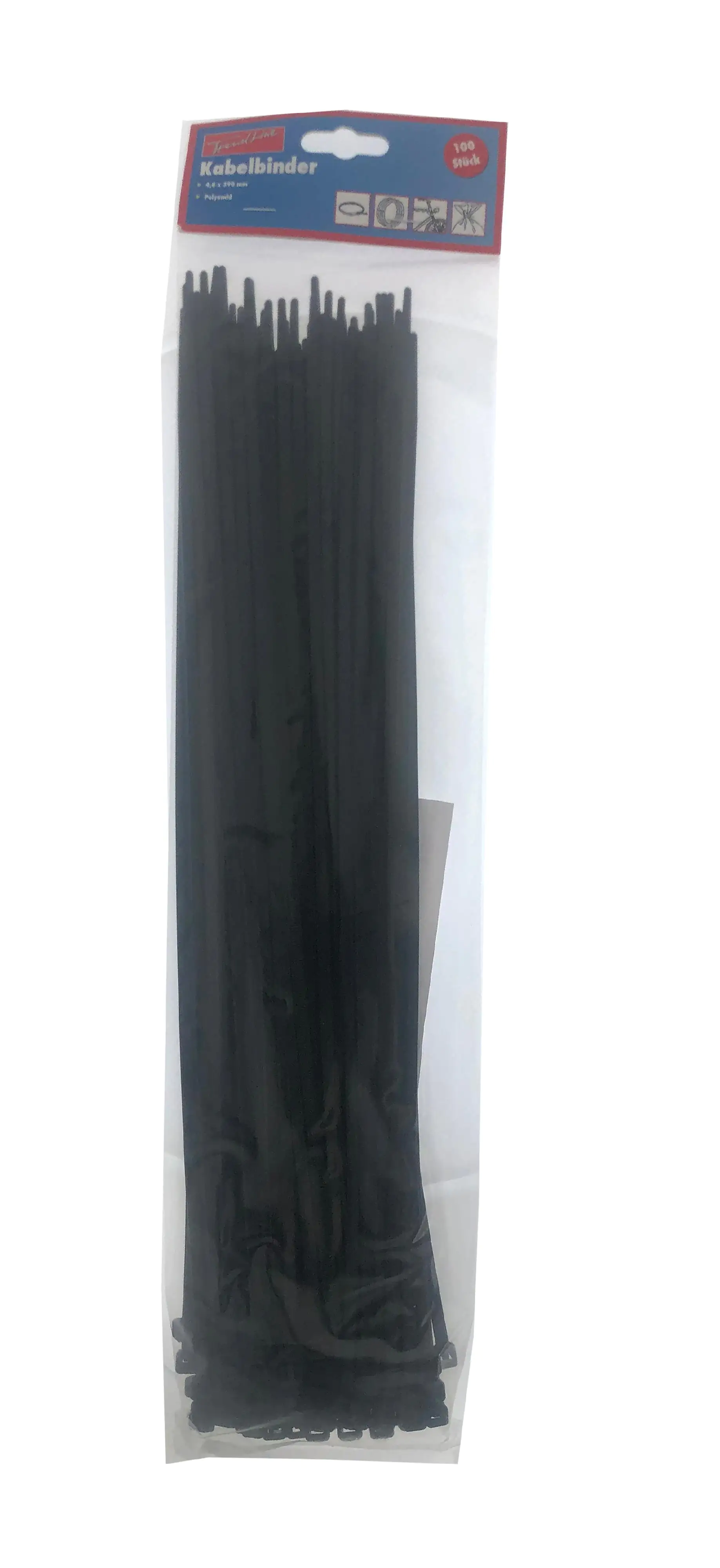TrendLine Kabelbinder schwarz 4,8 x 390 mm, 100 Stück TrendLine Kabelbinder schwarz 4,8 x 390 mm, 100 Stück