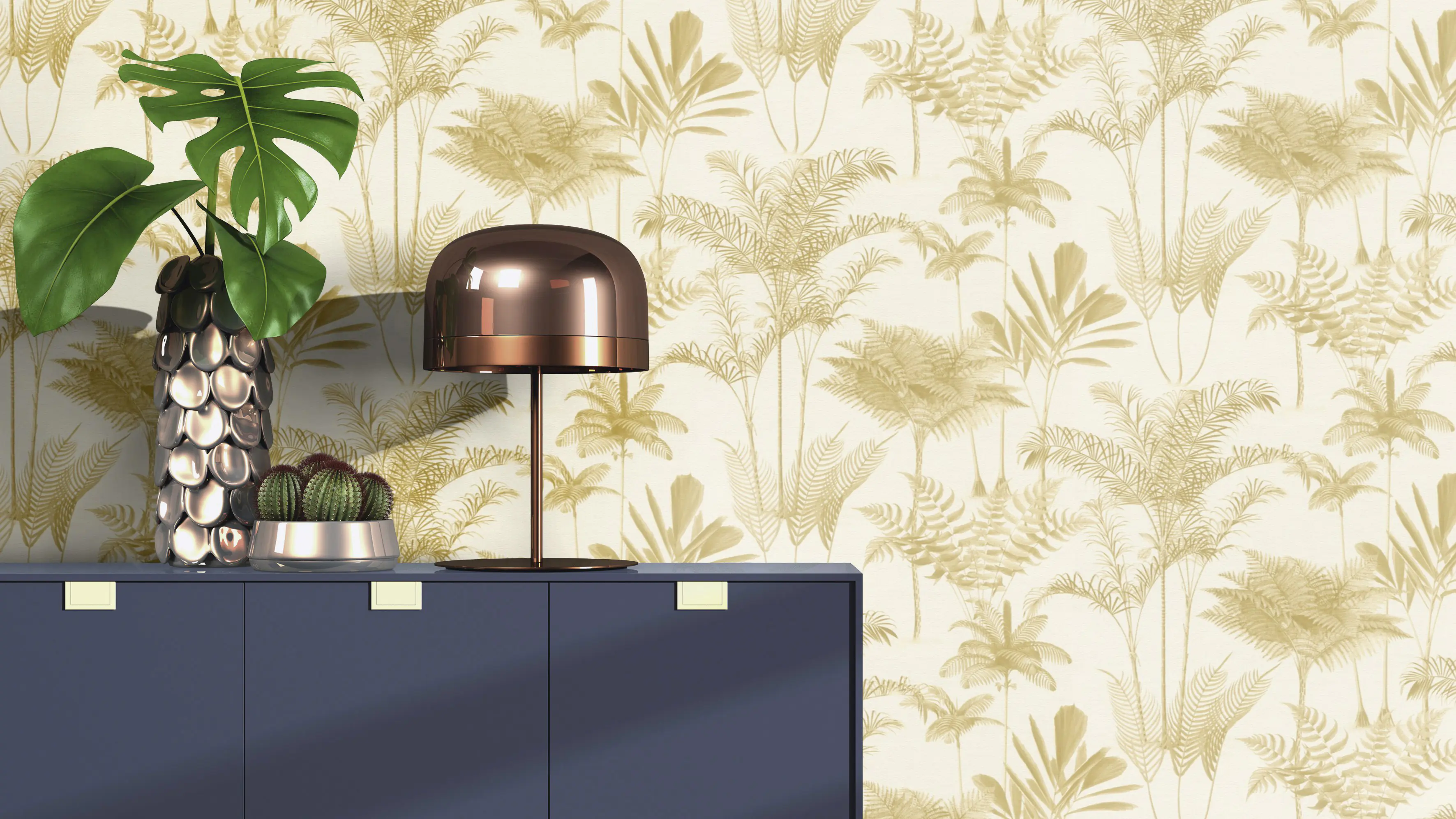 Rasch Vliestapete 555158 Gelb-Ocker Muster & Motive 10,05 m x 0,53 m