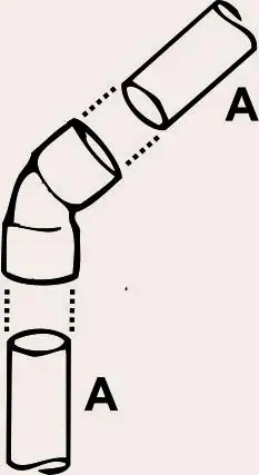 Cornat Bogen 45° / Ø 18 mm