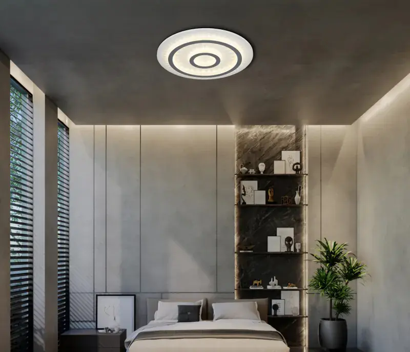 Globo Deckenleuchte Jayden 45 x 5,5 cm Ø x H weiß matt CCT