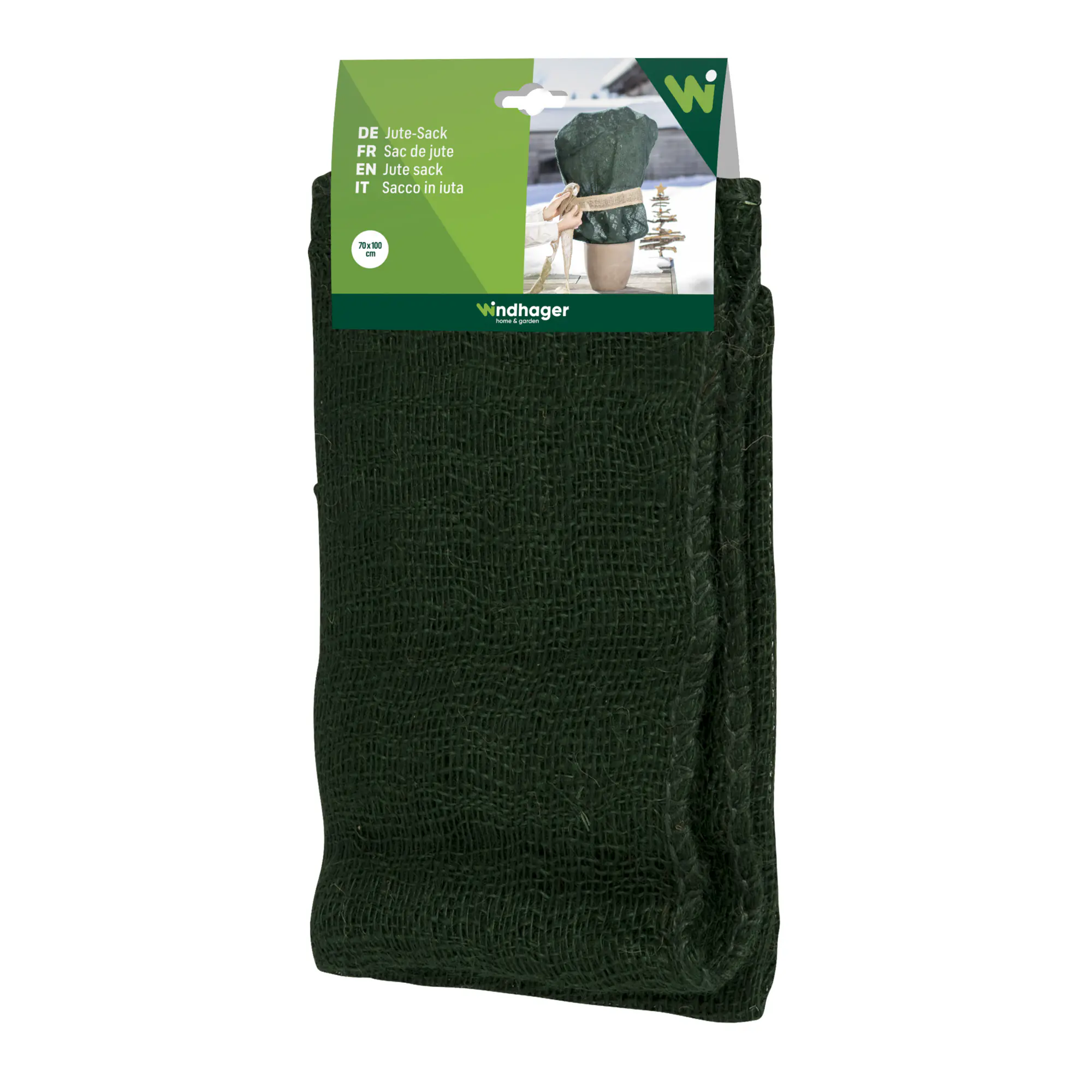 Windhager Jute-Sack 70 x 100 cm, grün
