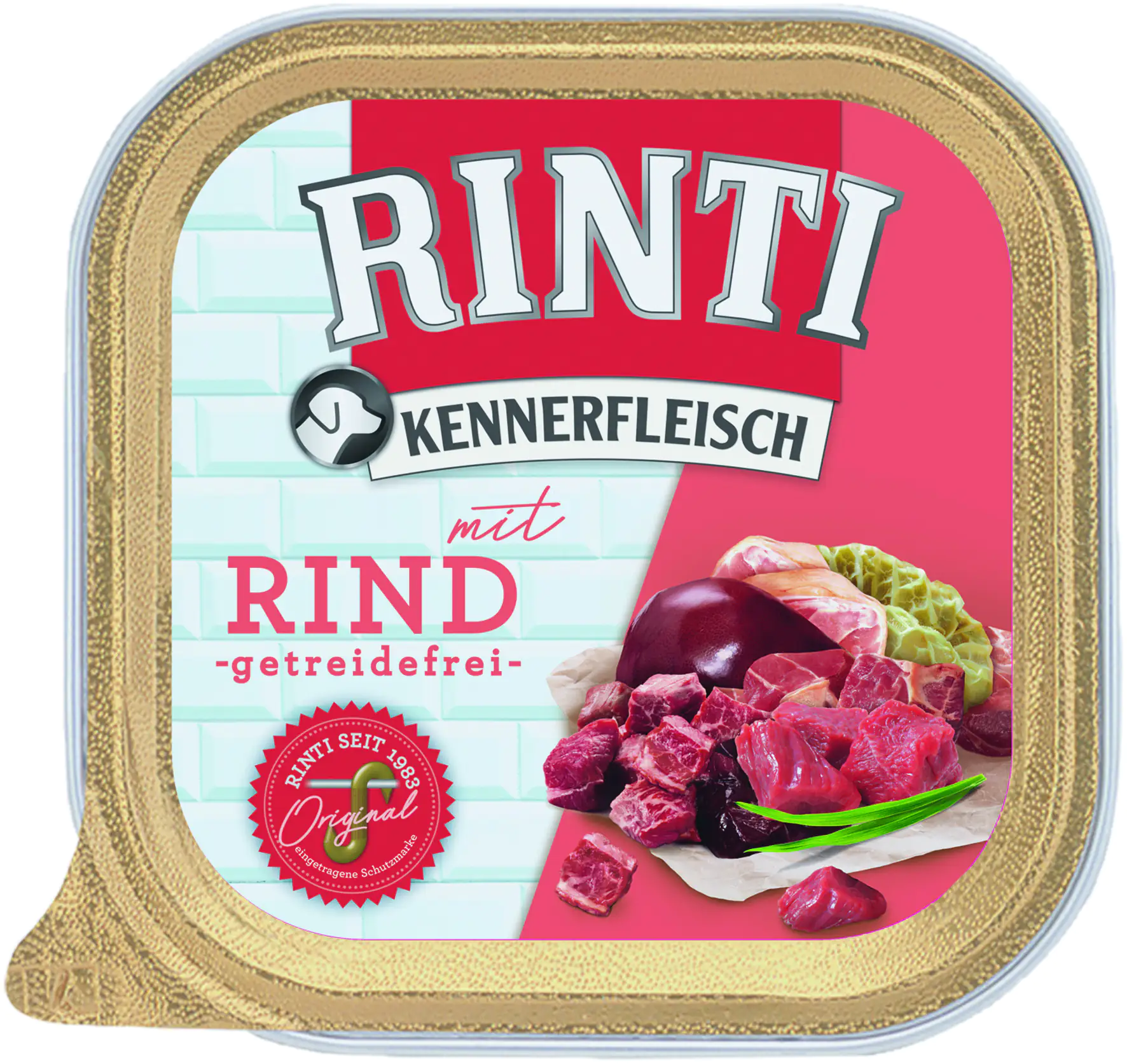 Rinti Kennerfleisch Hundenassfutter Adult 300 g Rind