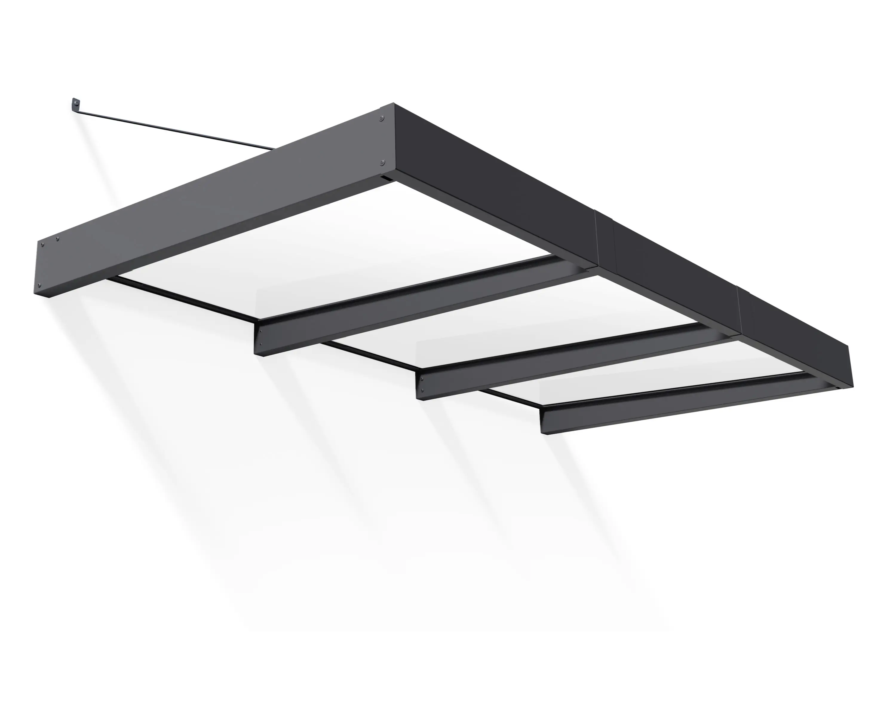 Canopia Vordach Sophia XL 3000 Grau Alu 285 x 140 cm