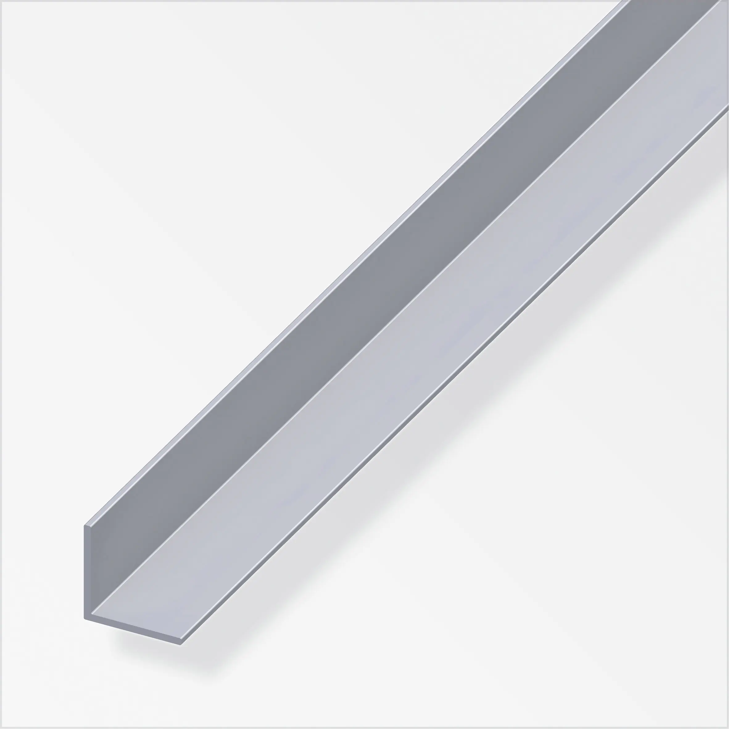 alfer Winkel 2 m, 20 x 20 mm Aluminium roh blank