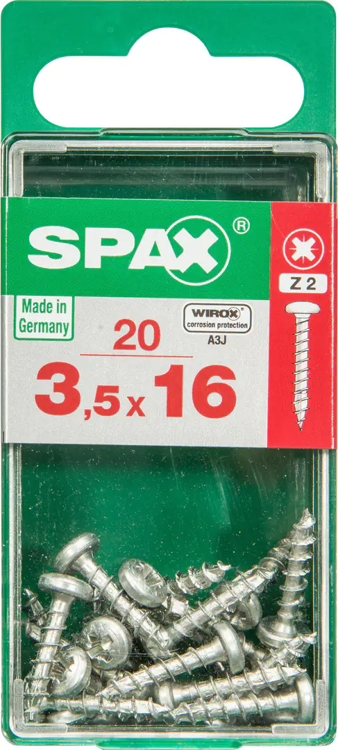 Spax Universalschrauben 3.5 x 16 mm TX 20 - 20 Stk.