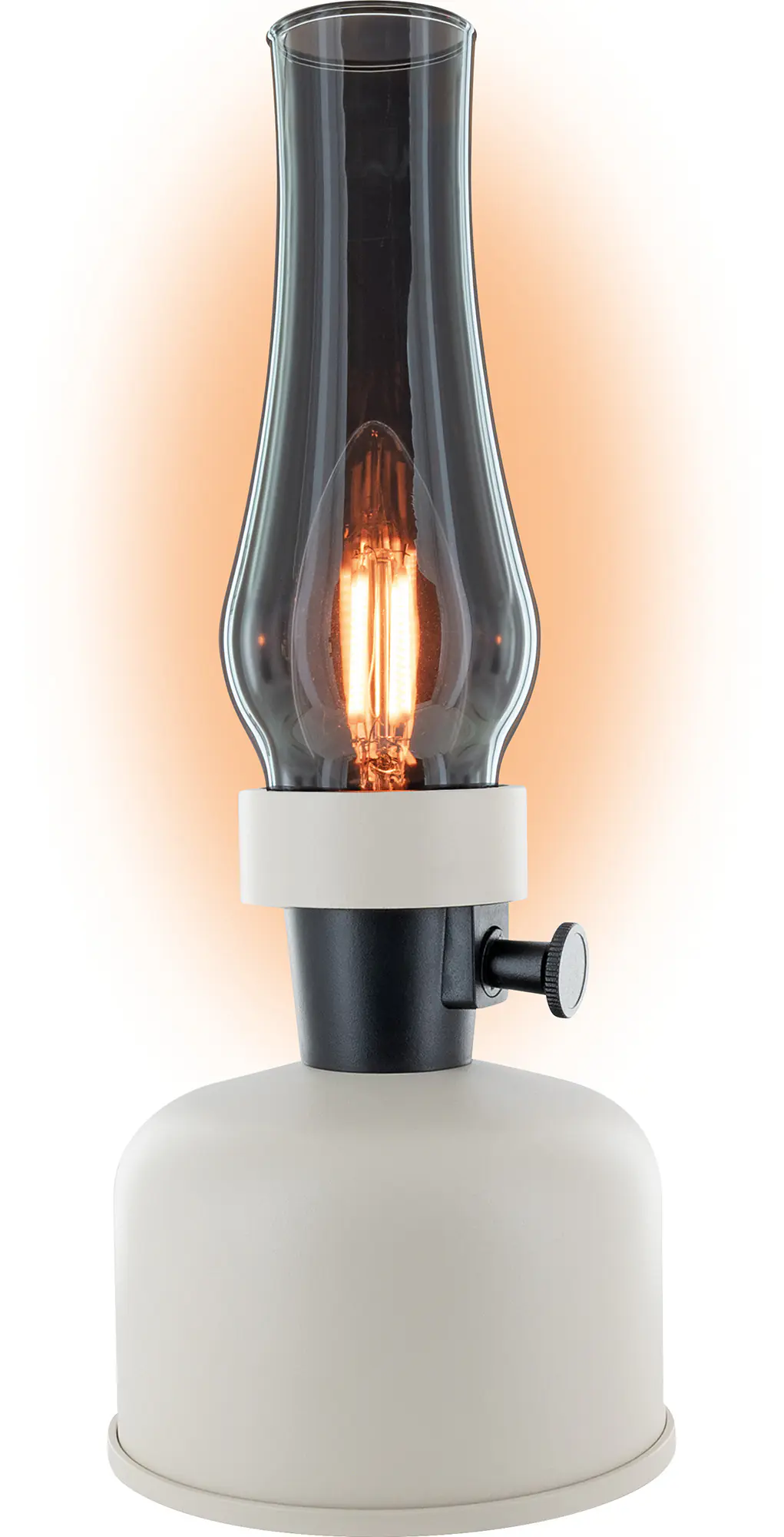 Schwaiger LED Akku-Tischleuchte Retro weiß 28 cm warm dimmbar  Schwaiger LED Akku-Tischleuchte Retro weiß 28 cm warm dimmbar